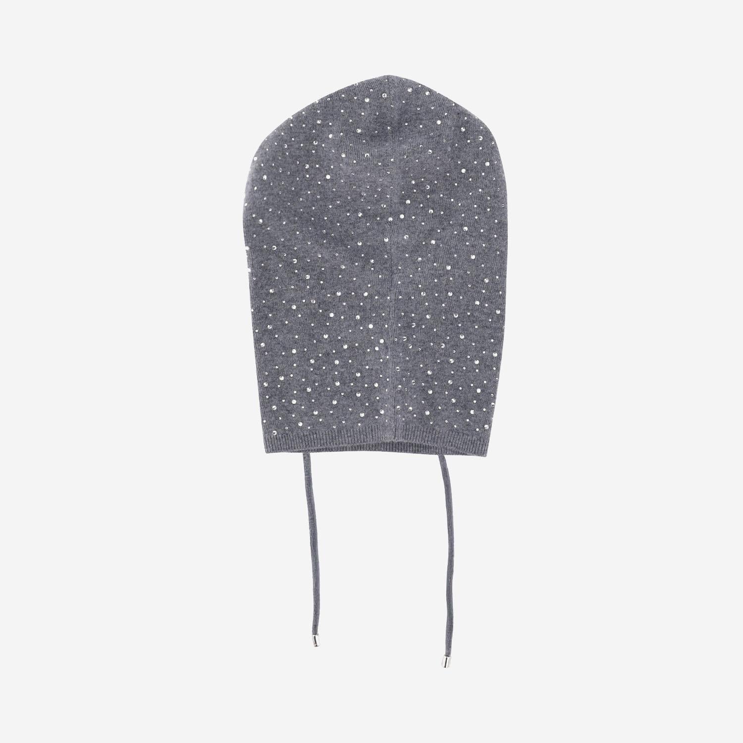 Balaclava in lana con cristalli 106005 A2YYI12 PINKO