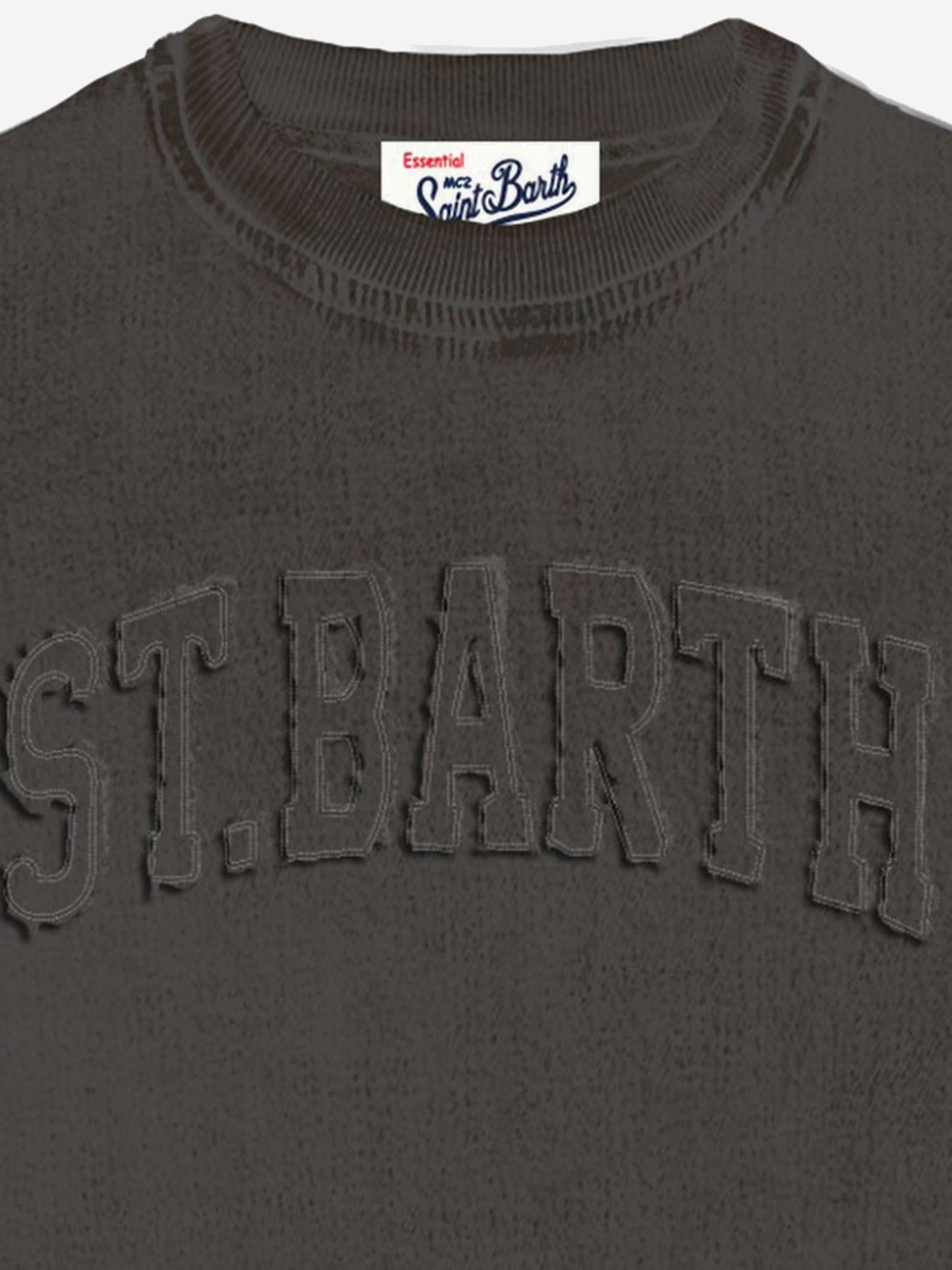 FELPA IN COTONE CON RICAMO FRONTALE SOH0004 02697I MC2 SAINT BARTH