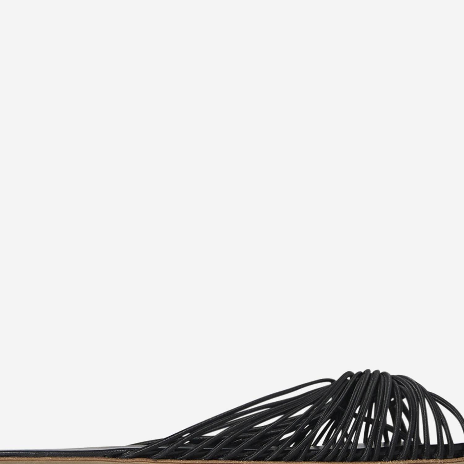 SANDALI SARA CON ELASTICO E PELLE F1617W180 BLK THE ROW