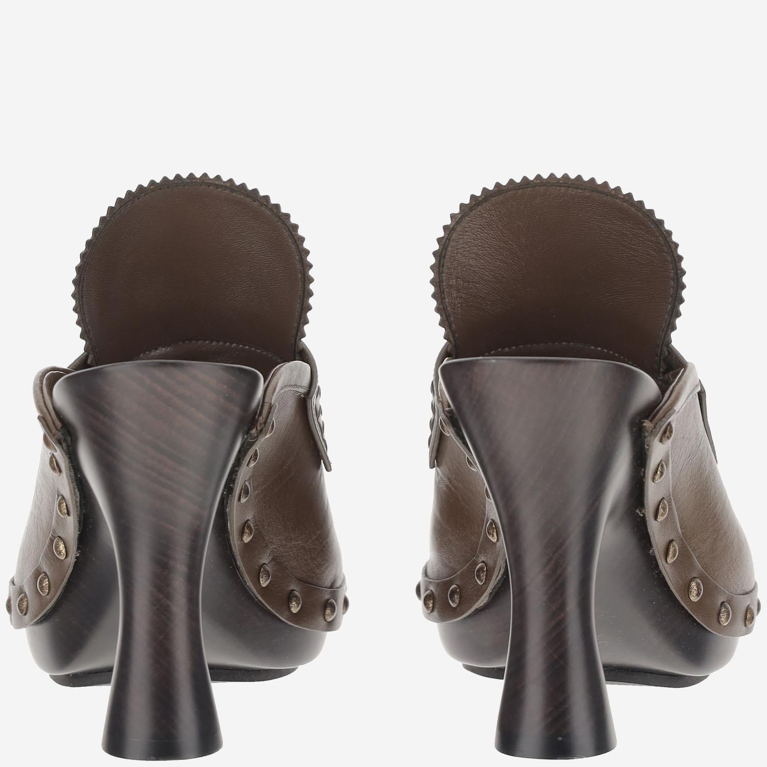 Zoccoli in pelle 8107177 LOCH BURBERRY