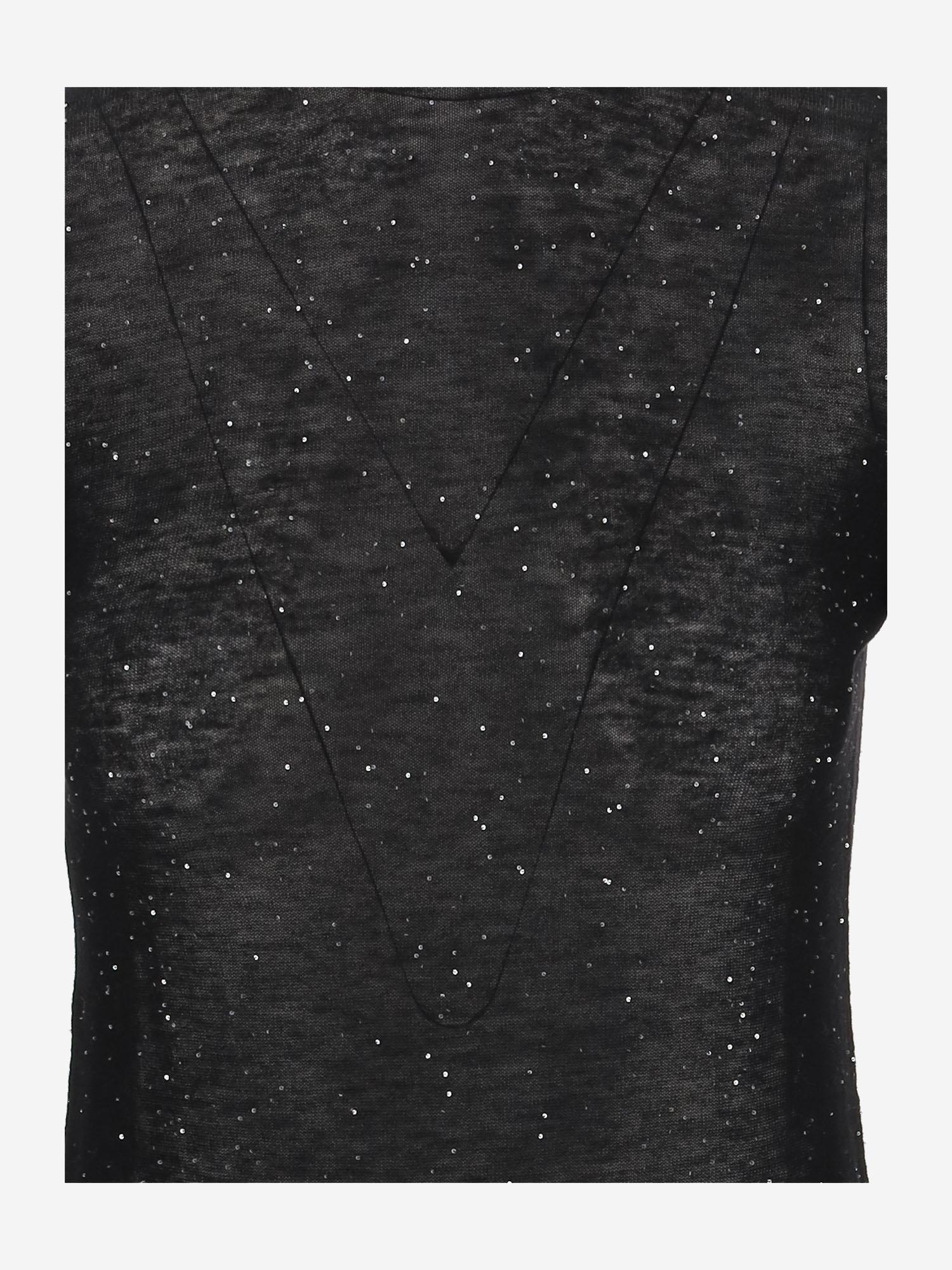 MAGLIA IN LANA SEMI TRASPARENTE 105821 A2PMZ99 PINKO