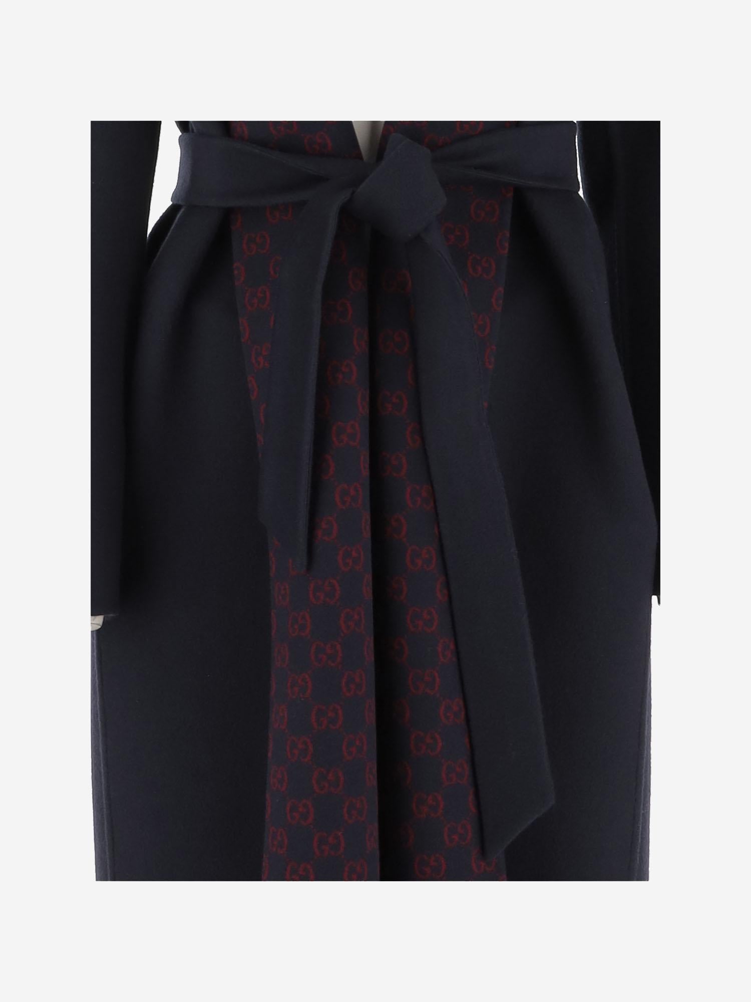 CAPPOTTO REVERSIBILE IN MISTO LANA E SETA GG 793634 ZAQW04692 GUCCI