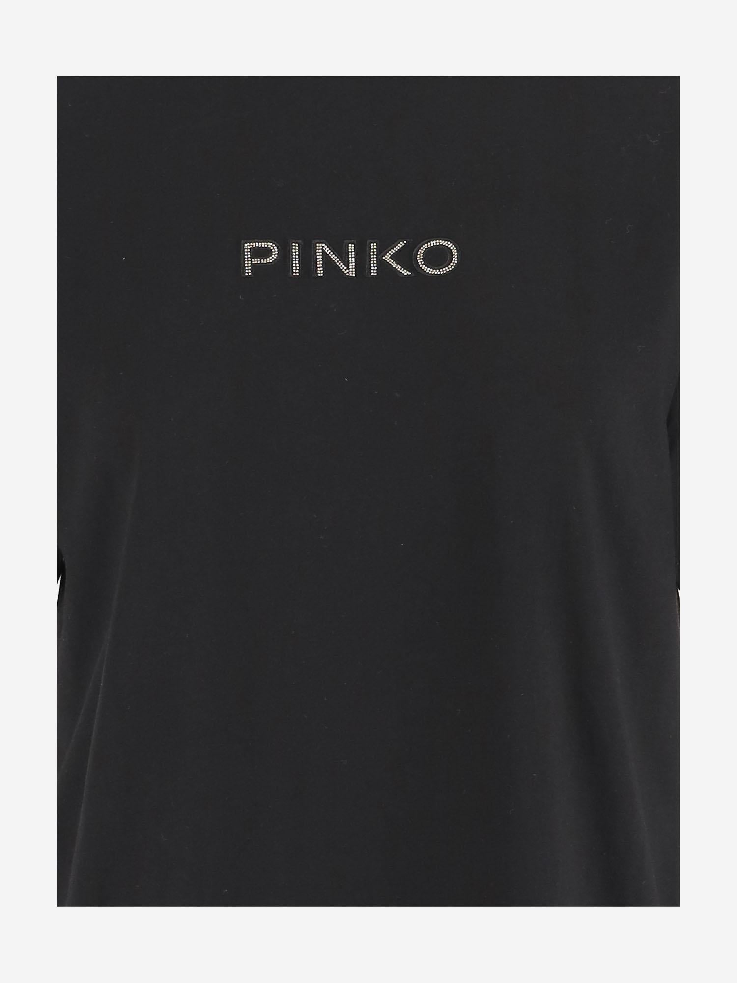 T-SHIRT IN COTONE CON LOGO 105526 A2RMZ99 PINKO