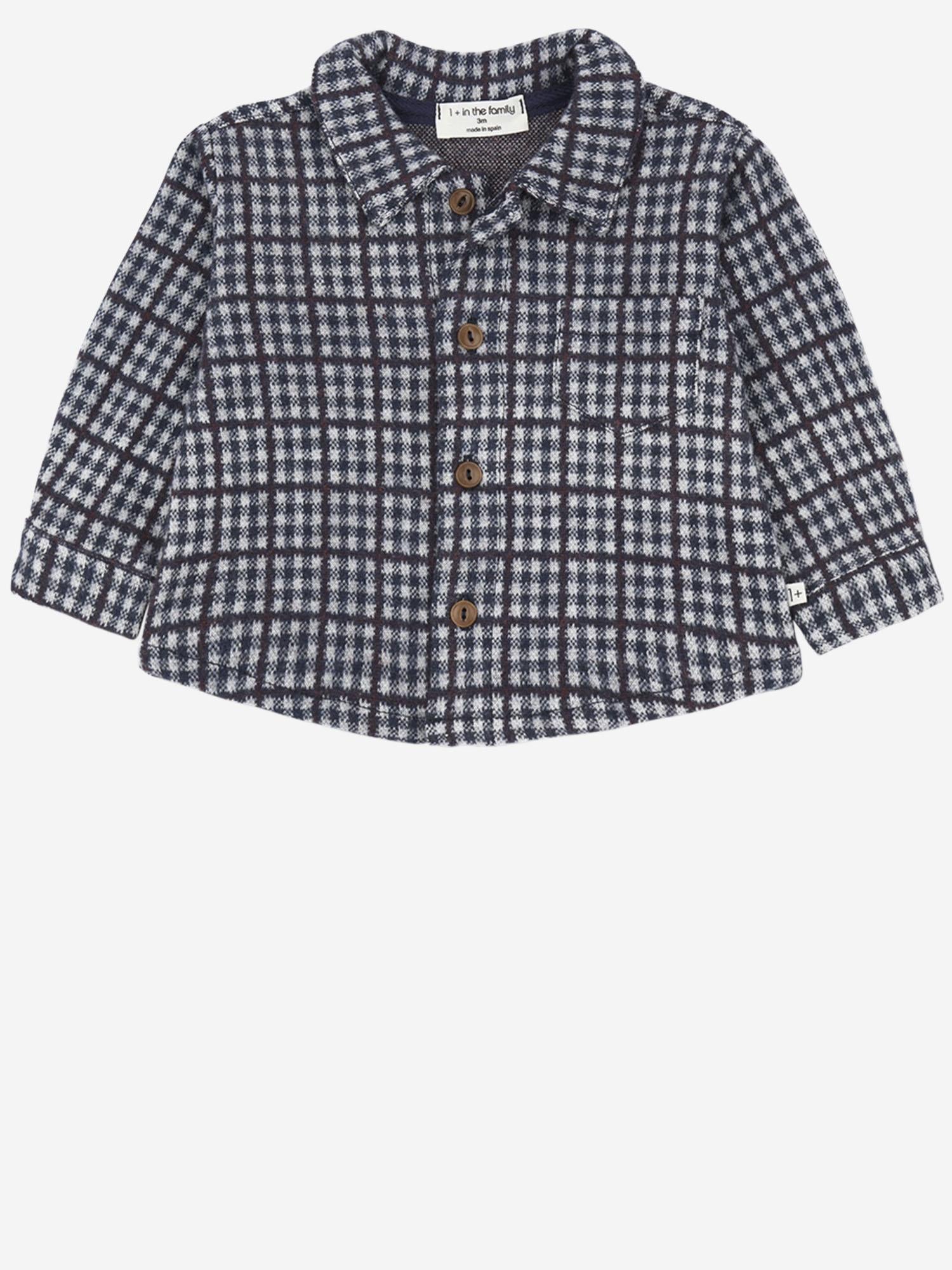 CAMICIA CONRAD CON MOTIVO A QUADRI 25W183 DARKBLUE 1+ IN THE FAMILY KIDS