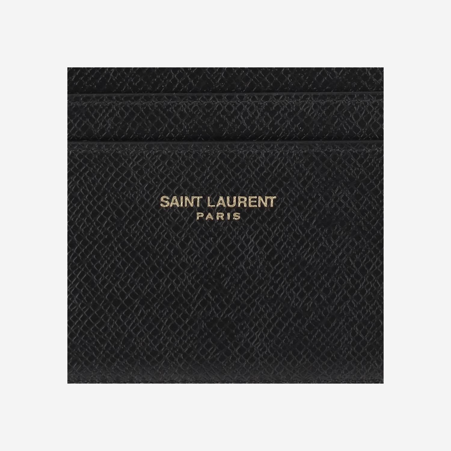 PORTA CARTE SAINT LAURENT PARIS IN PELLE 375946 H3Z0W1000 SAINT LAURENT