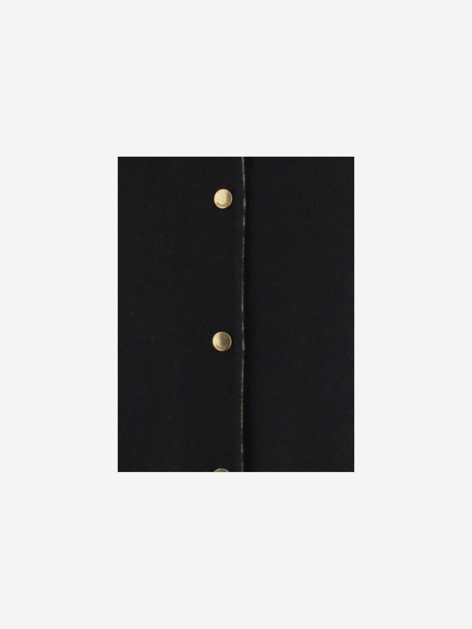 GIACCA IN LANA 8115289 BLACK/SAND IP CHECK BURBERRY