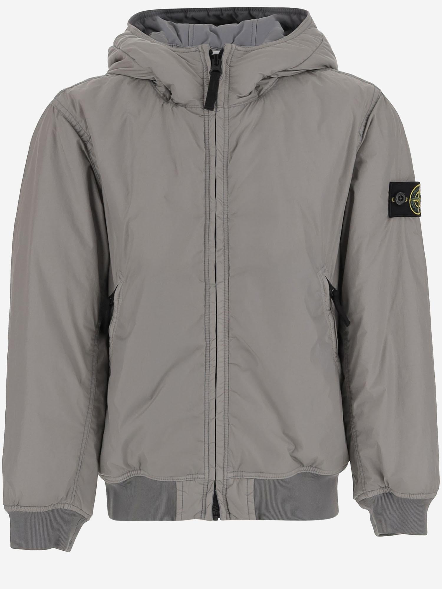 GIACCA IN NYLON CON LOGO 4100007 S0A23V0064 STONE ISLAND KIDS