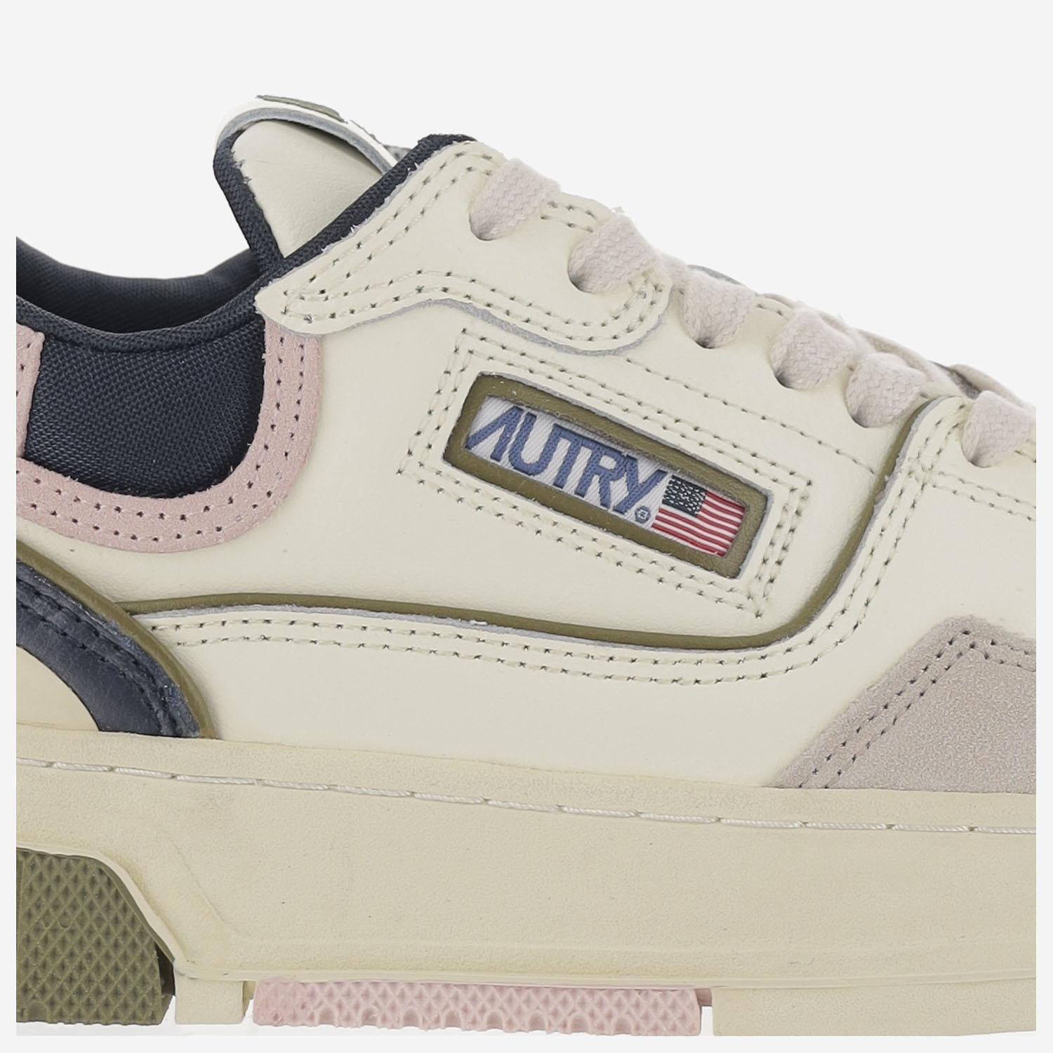 SNEAKERS CLC LOW IN SUEDE E MESH ROLWMC07 WHTBLUENIGHT AUTRY