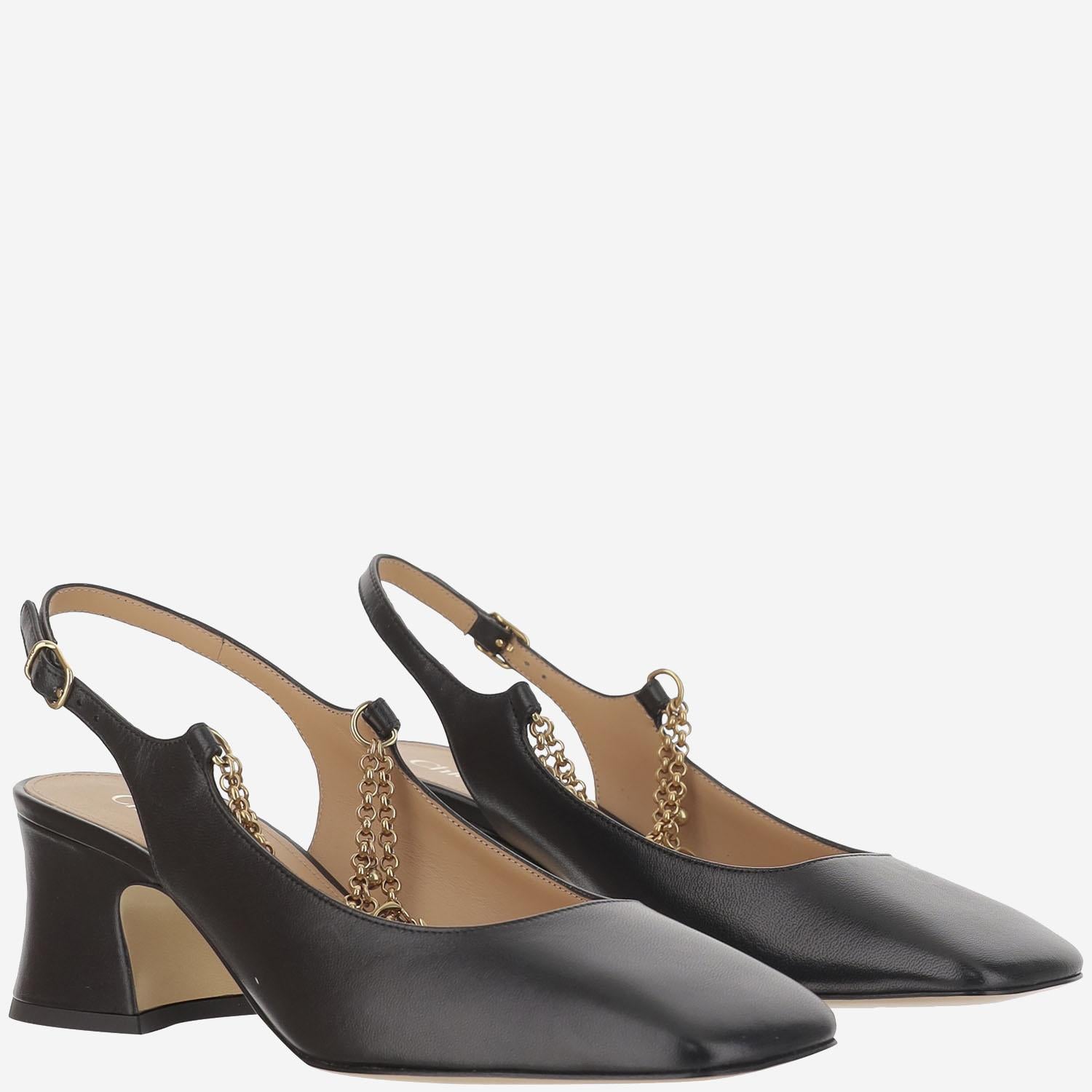 Décolleté slingback Chloé Charms CH25A11VRI 001 CHLOE