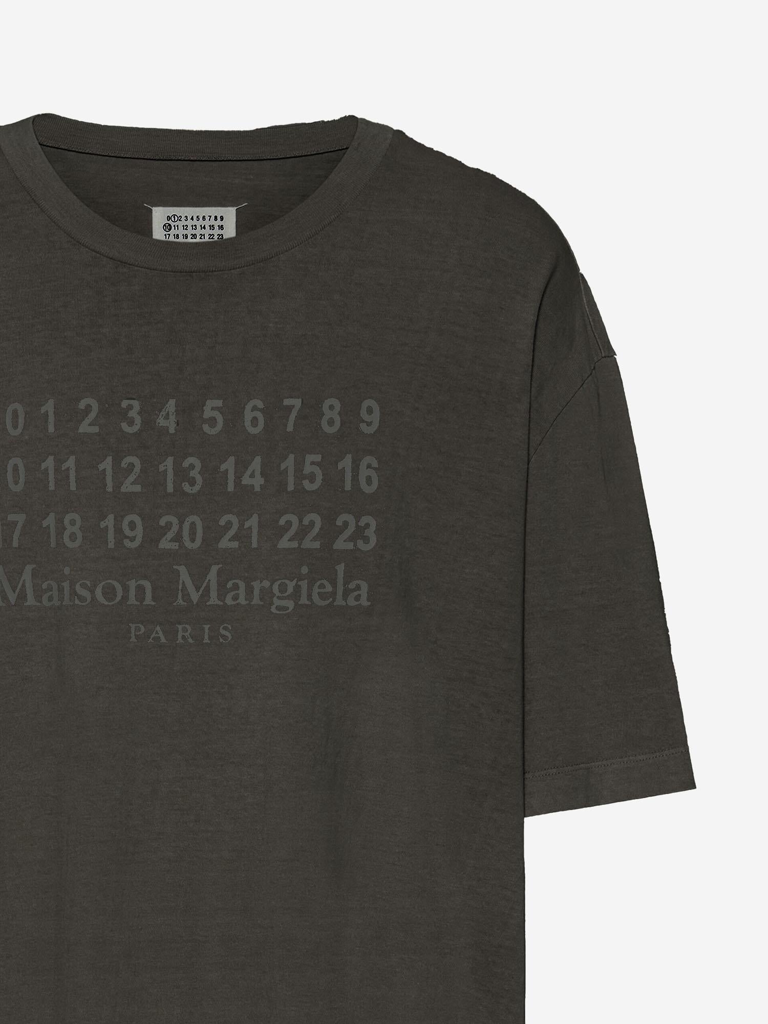 T-SHIRT IN COTONE CON STAMPA S29GC0307 S24575810 MAISON MARGIELA
