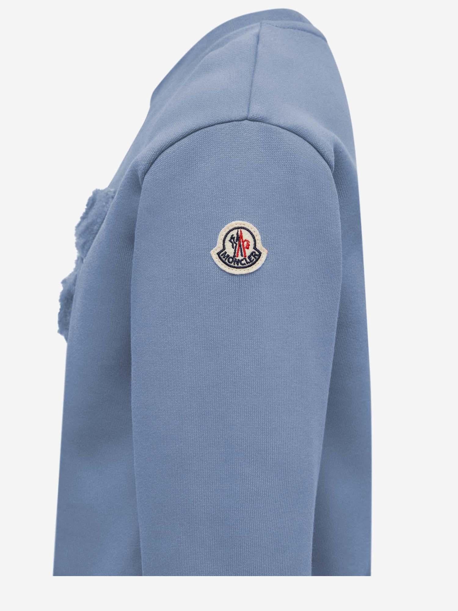 FELPA IN COTONE CON LOGO TEDDY 8G00021899PS 717 MONCLER ENFANTS