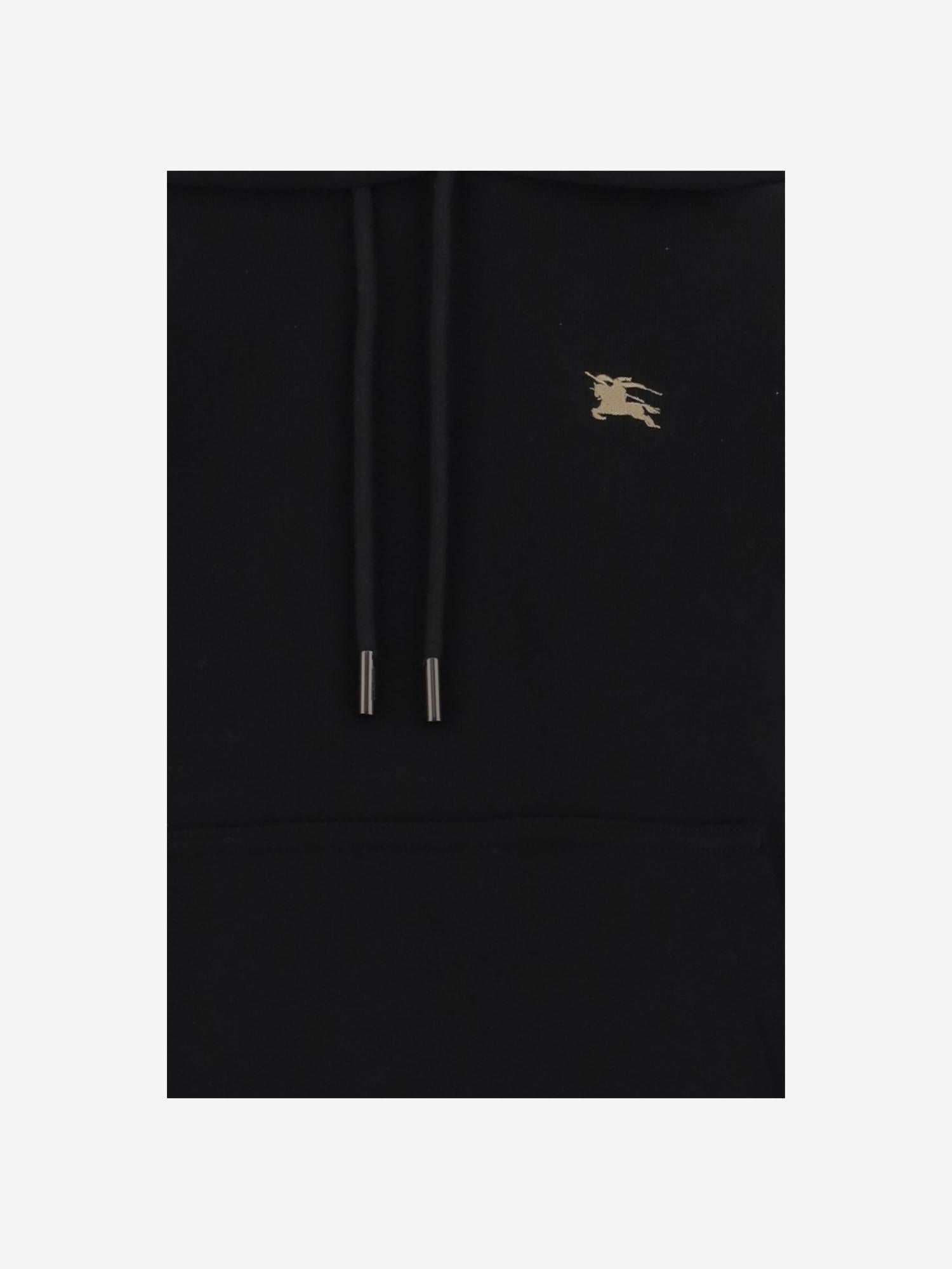 FELPA IN COTONE CON LOGO 8110966 BLACK BURBERRY