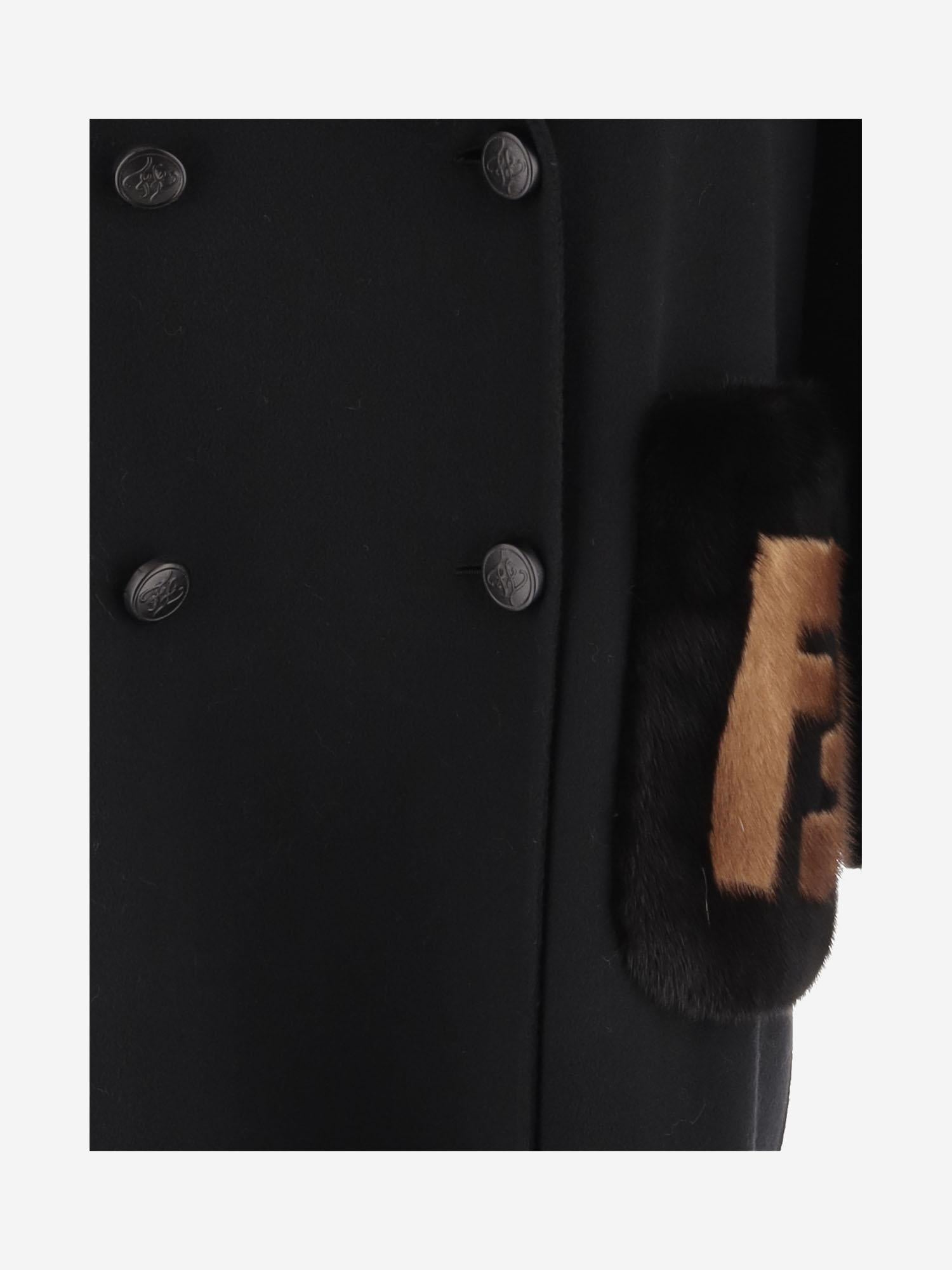 CAPPOTTO IN LANA CON LOGO FF8948 W1DF0GME FENDI