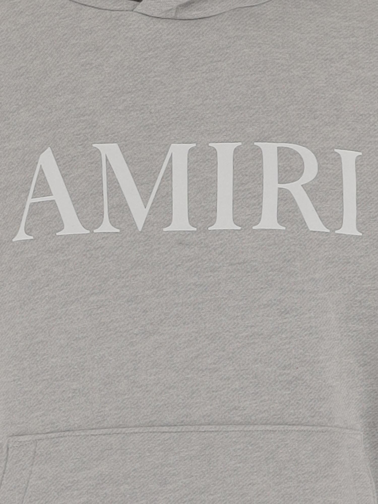 FELPA IN COTONE CON LOGO AMJYHD 1049Grey AMIRI