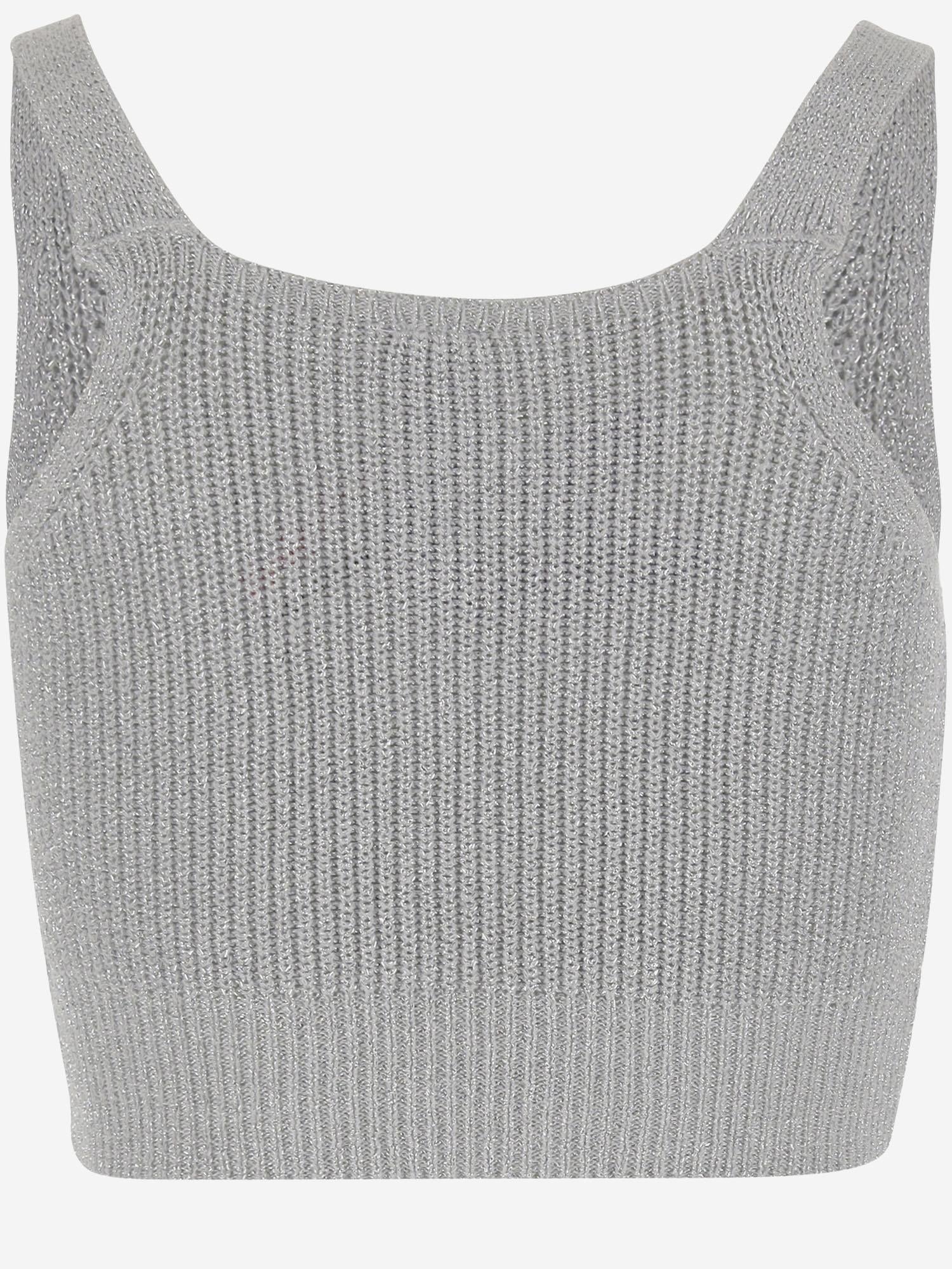 TOP IN MISTO VISCOSA 064 ARGENTO COLOUR MARKET