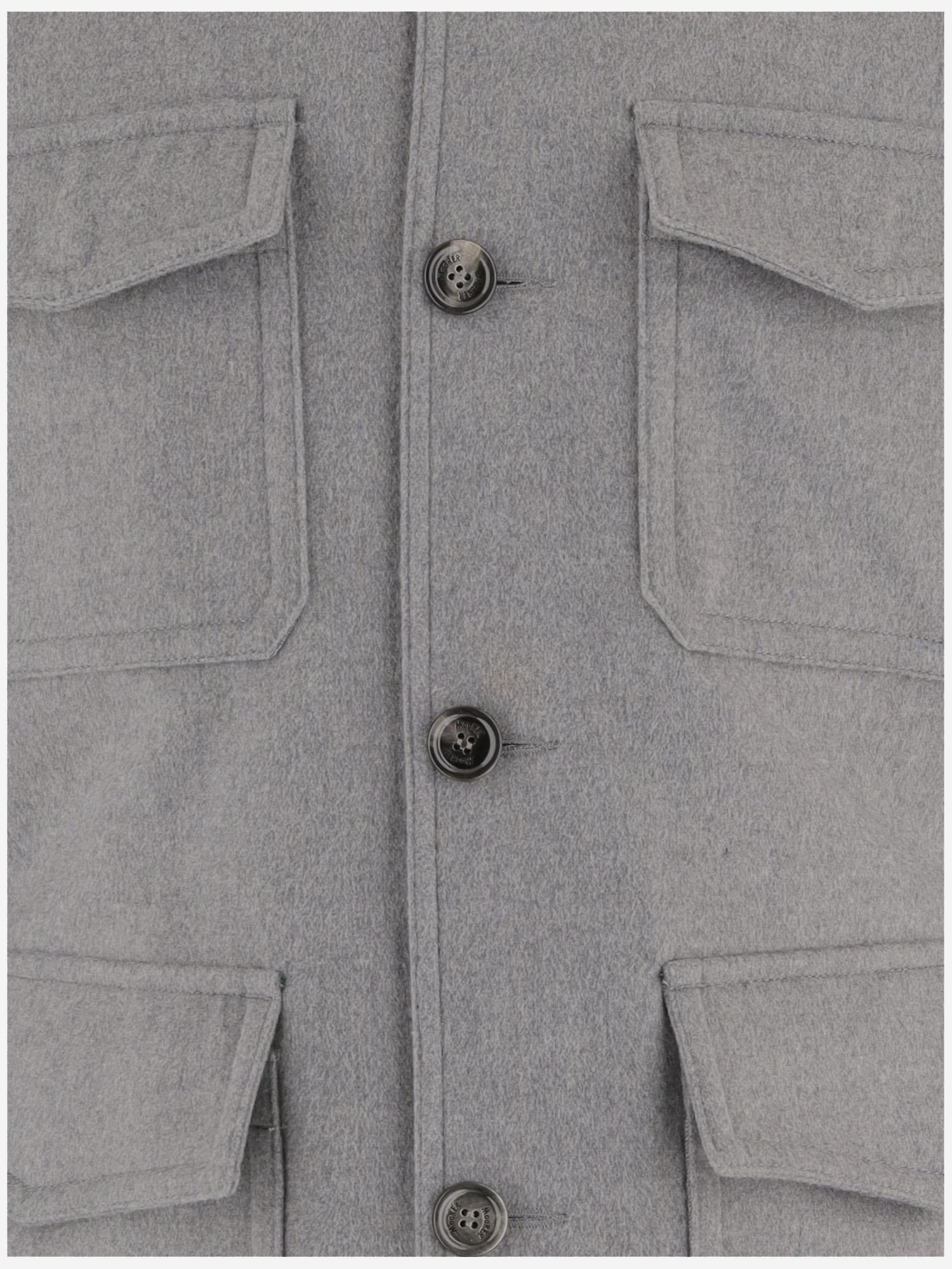 GIUBBOTTO IN MISTO LANA E CASHMERE MOUGI101197 U0051 MOORER