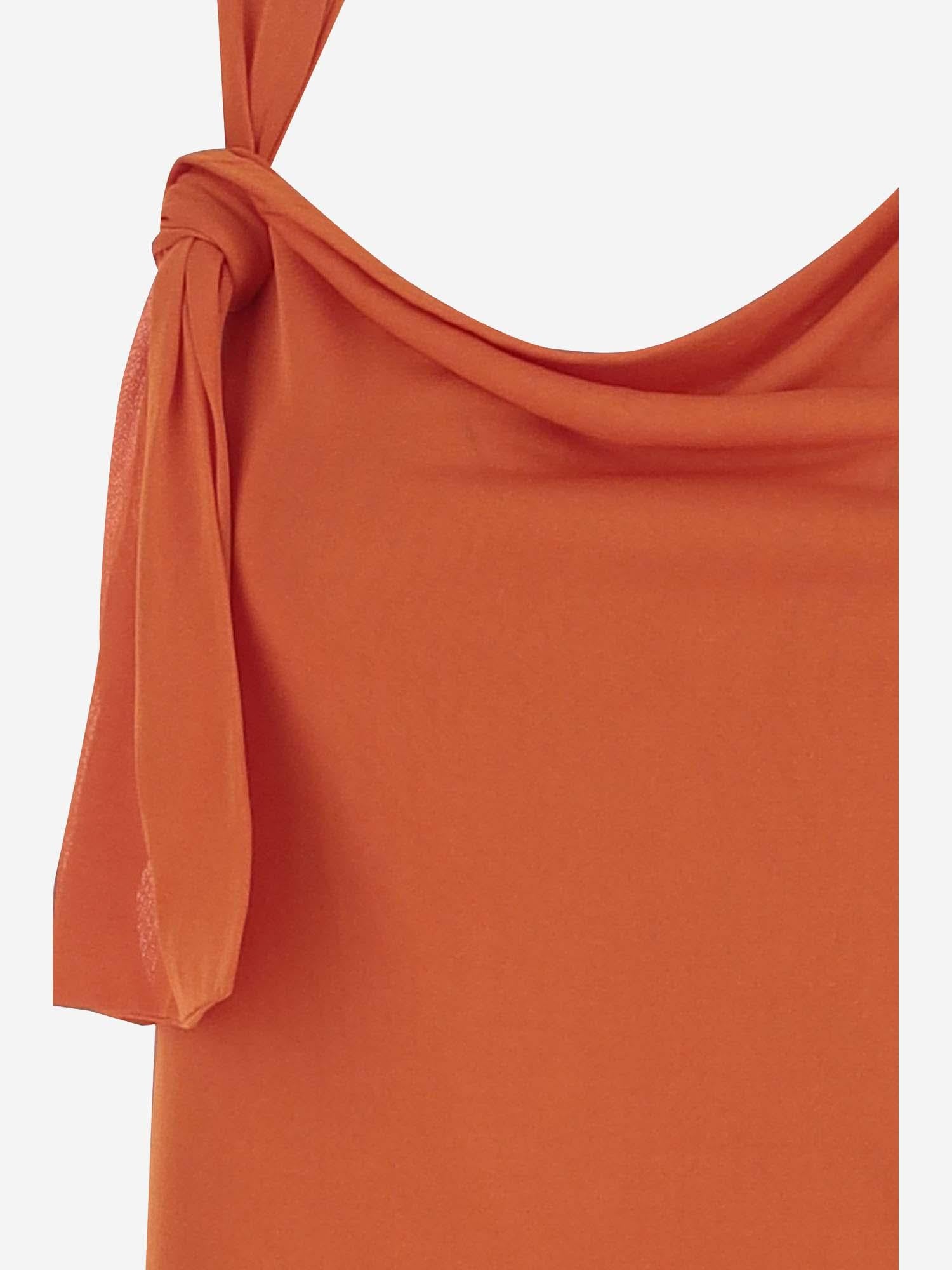 ABITO LUNGO IN VISCOSA 776442 Y5I506568 SAINT LAURENT