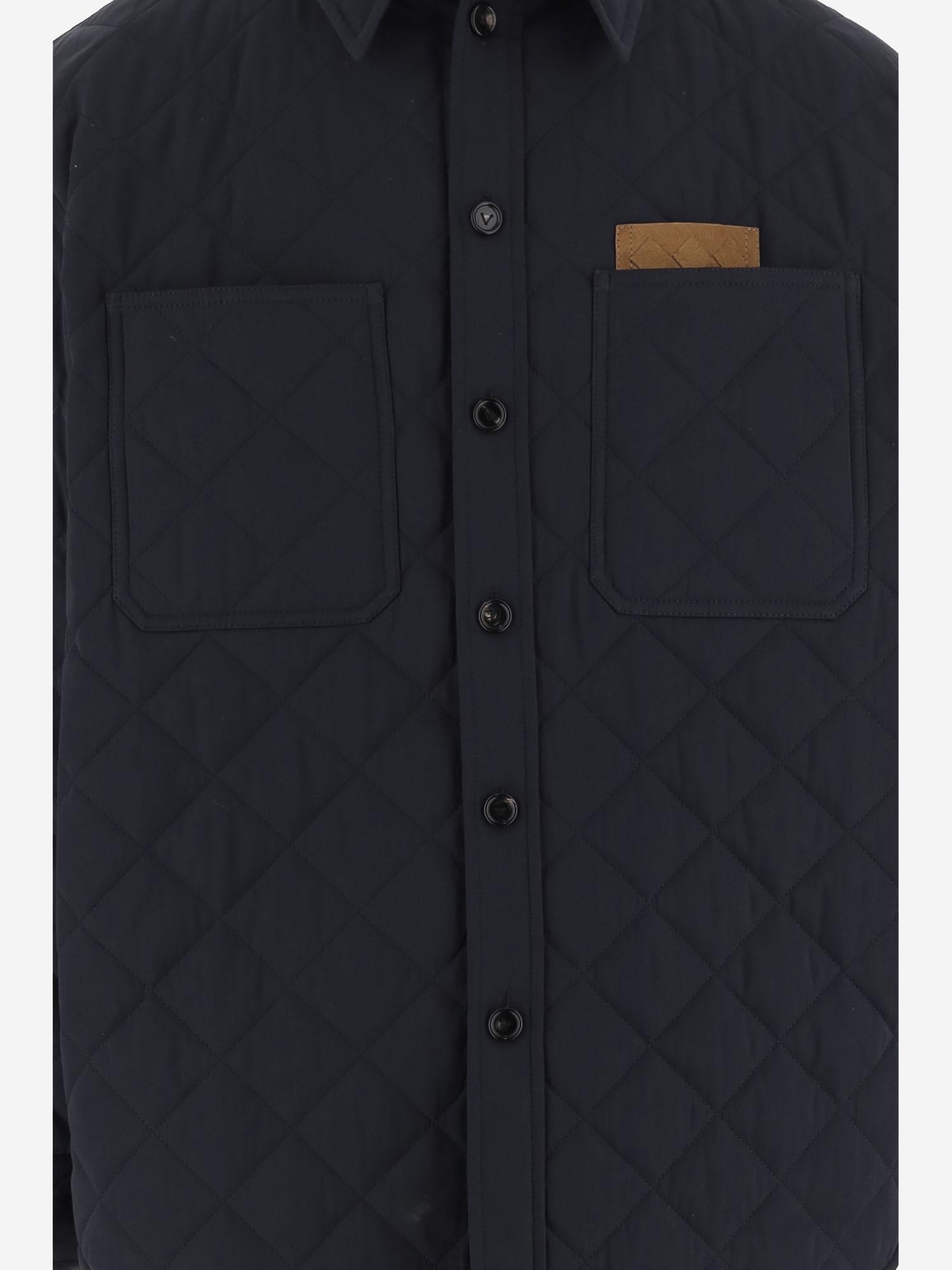 CAMICIA TRAPUNTATA IN MISTO COTONE 837036 V5O604246 BOTTEGA VENETA