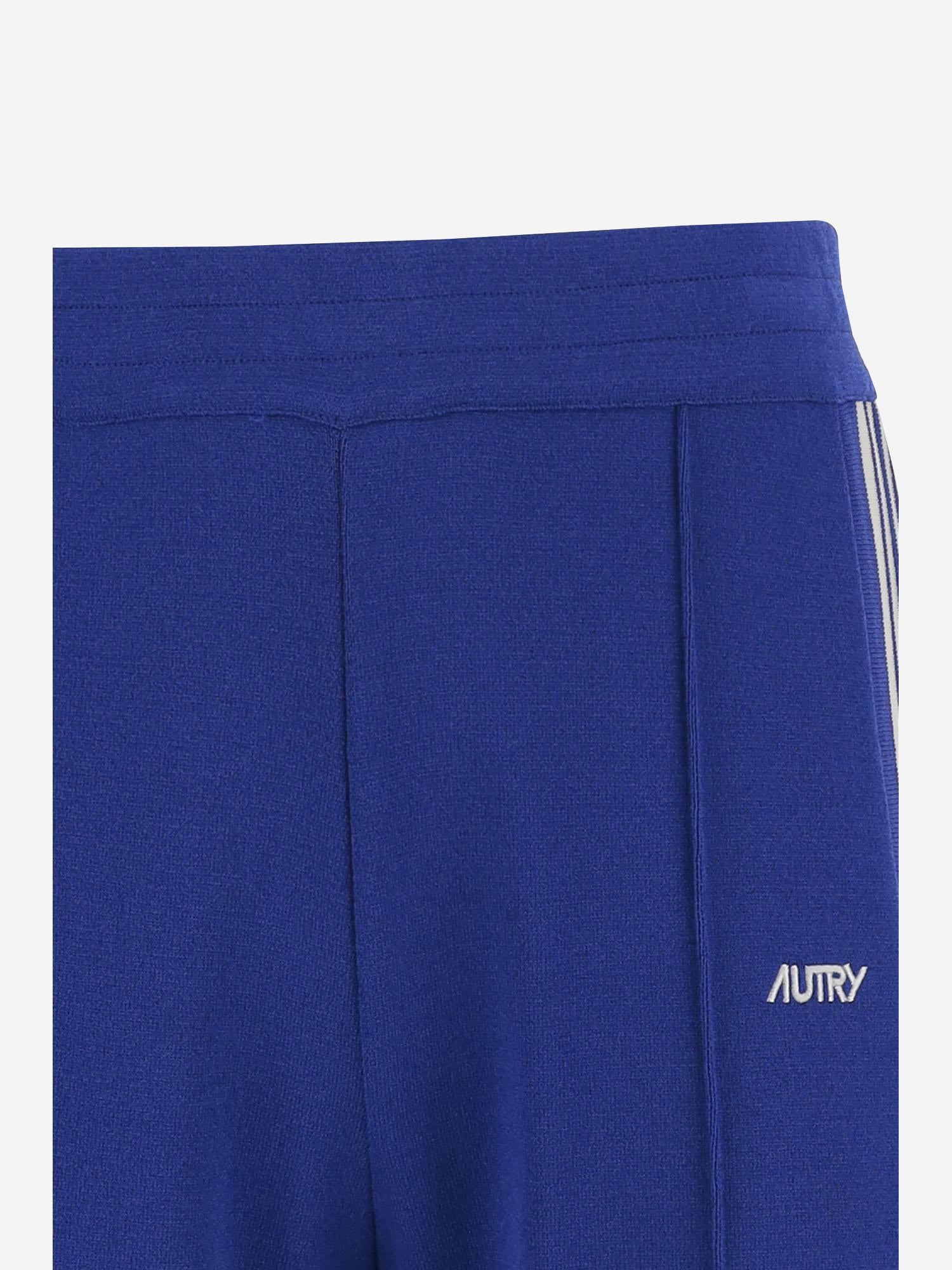 PANTALONI IN MISTO VISCOSA CON LOGO PAPMB6KI KNITSAPPHIRE AUTRY