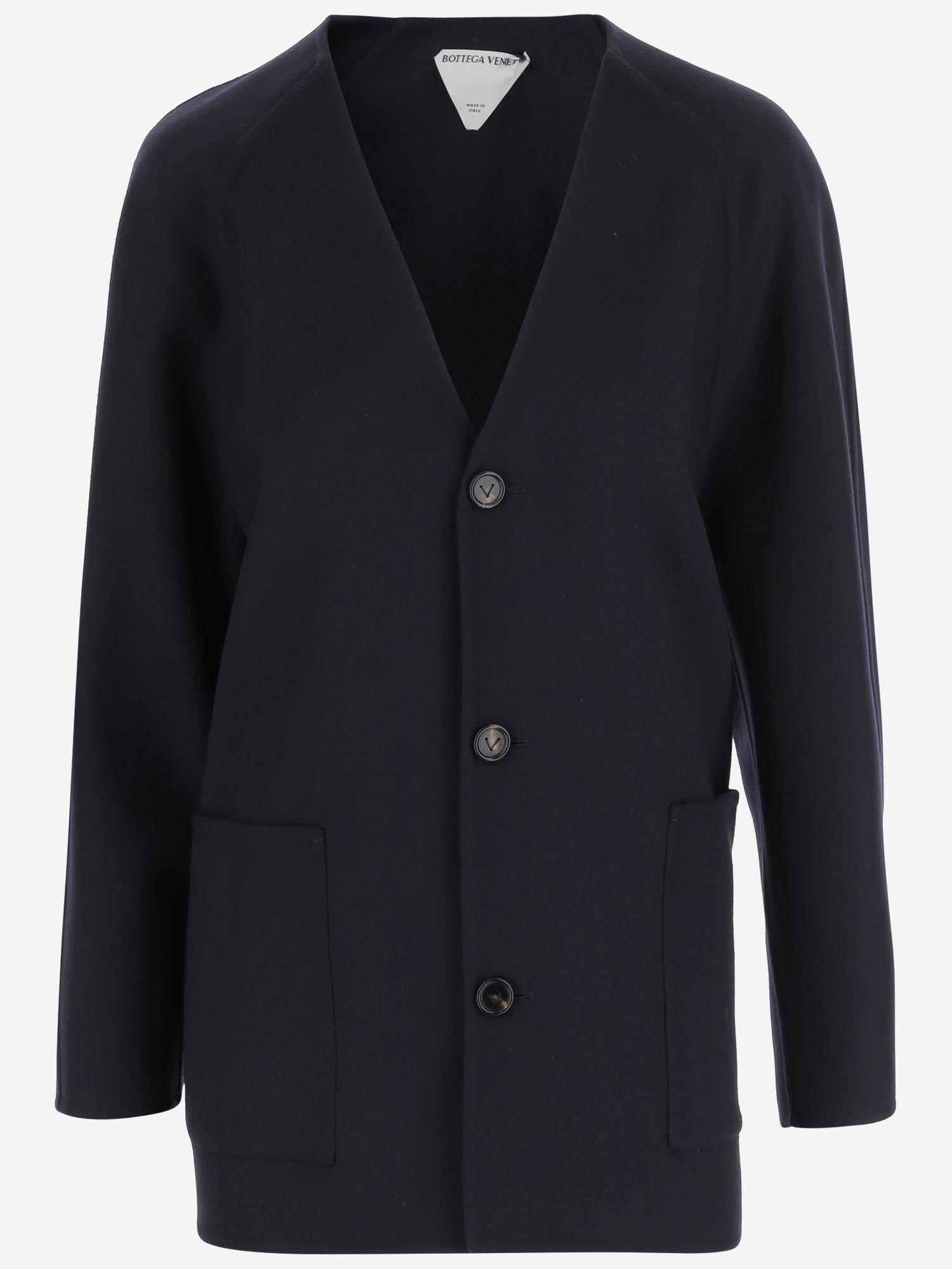 CARDIGAN IN LANA CON BOTTONI 836337 V3OO04121 BOTTEGA VENETA