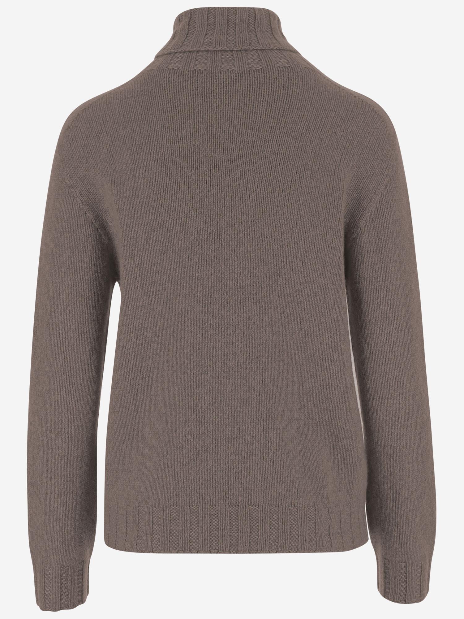 MAGLIONE IN CASHMERE D224WS BROWNMOULINE OLIVER LATTUGHI