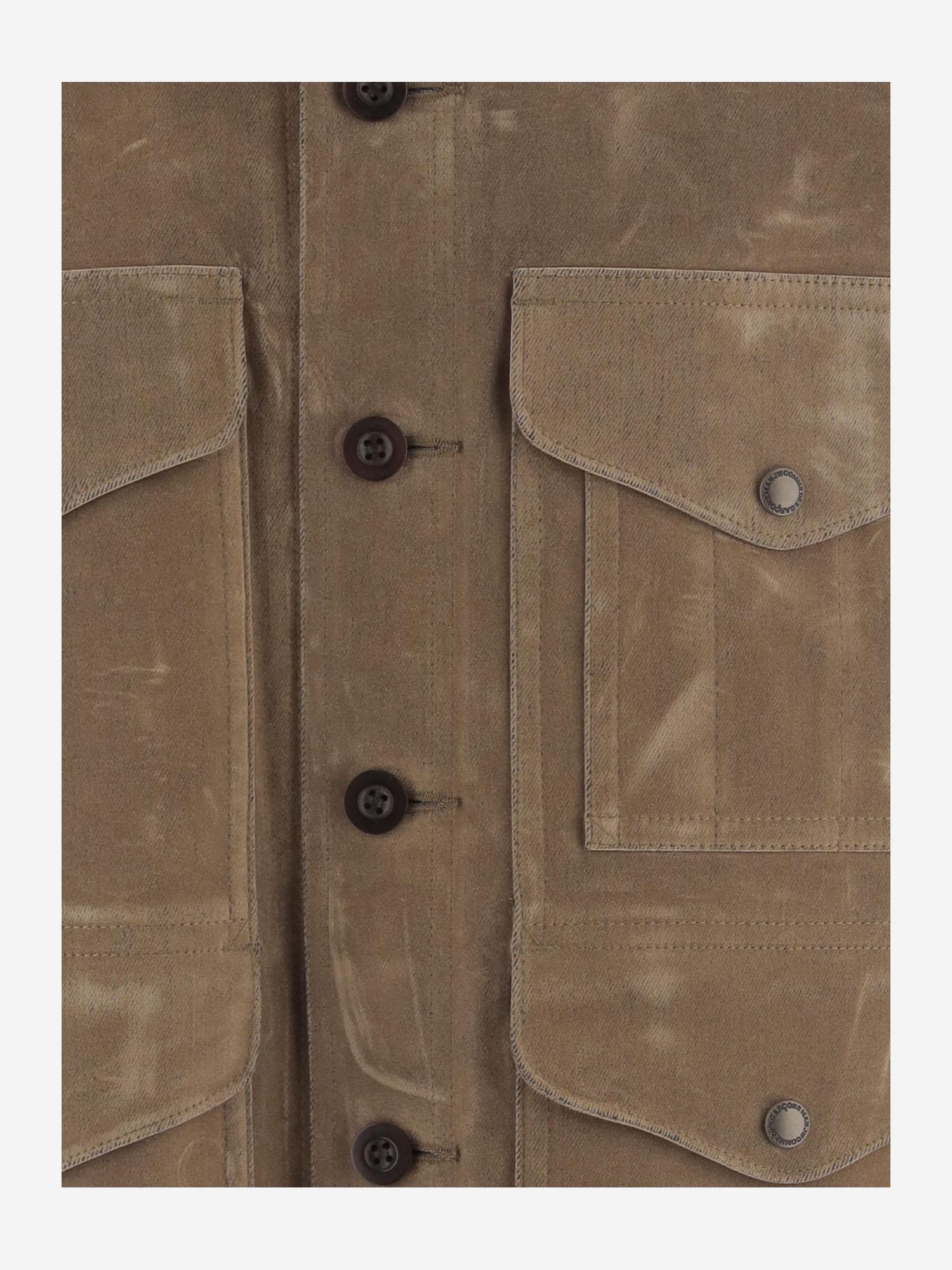 GIUBBOTTO IN MISTO COTONE CON PANNELLO POSTERIORE A CONTRASTO WPJ016W25 1 JUNYA WATANABE