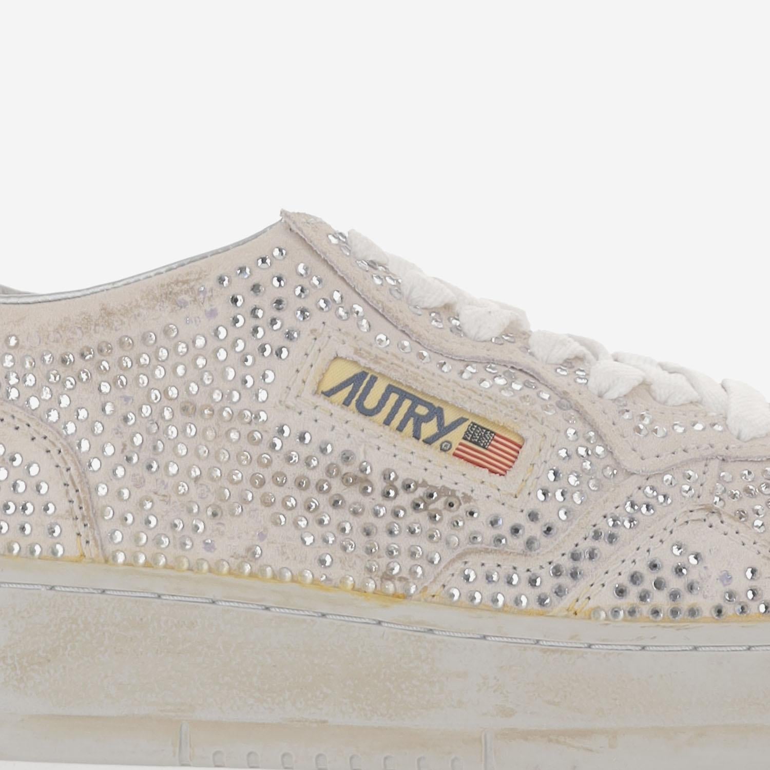 SNEAKERS MEDALIST LOW 'CRYSTAL' AULWNA01 WHITE AUTRY