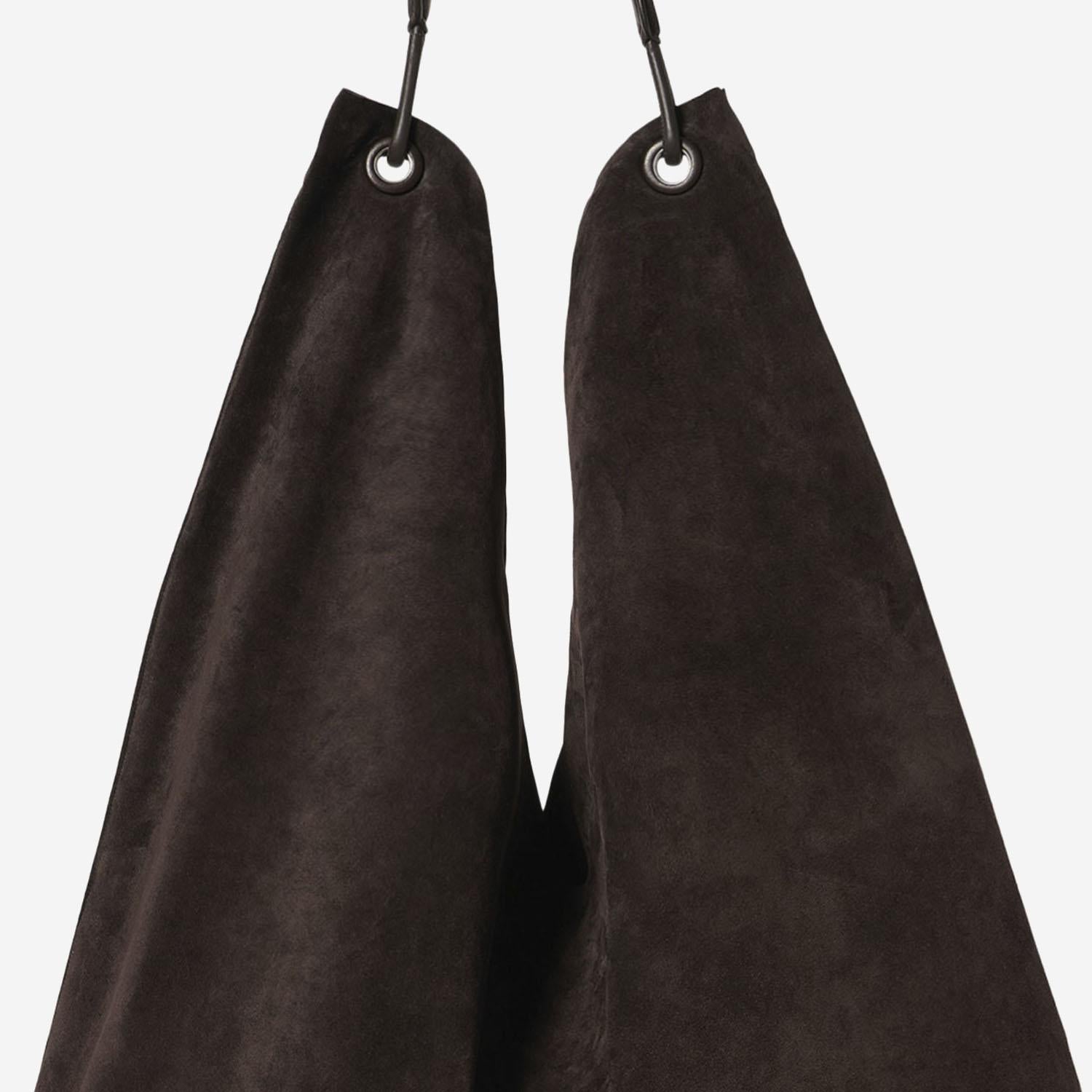 BORSA IN PELLE SCAMOSCIATA BINDLE THREE W1263L613 BRMS THE ROW