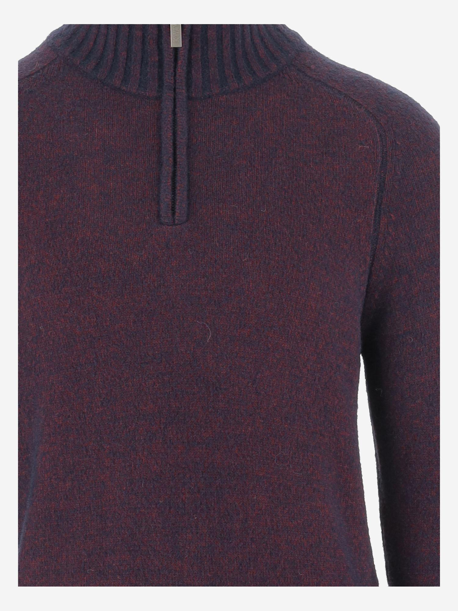 MAGLIA IN MISTO LANA CON ZIP AL COLLO K4138JW KB8 K-WAY