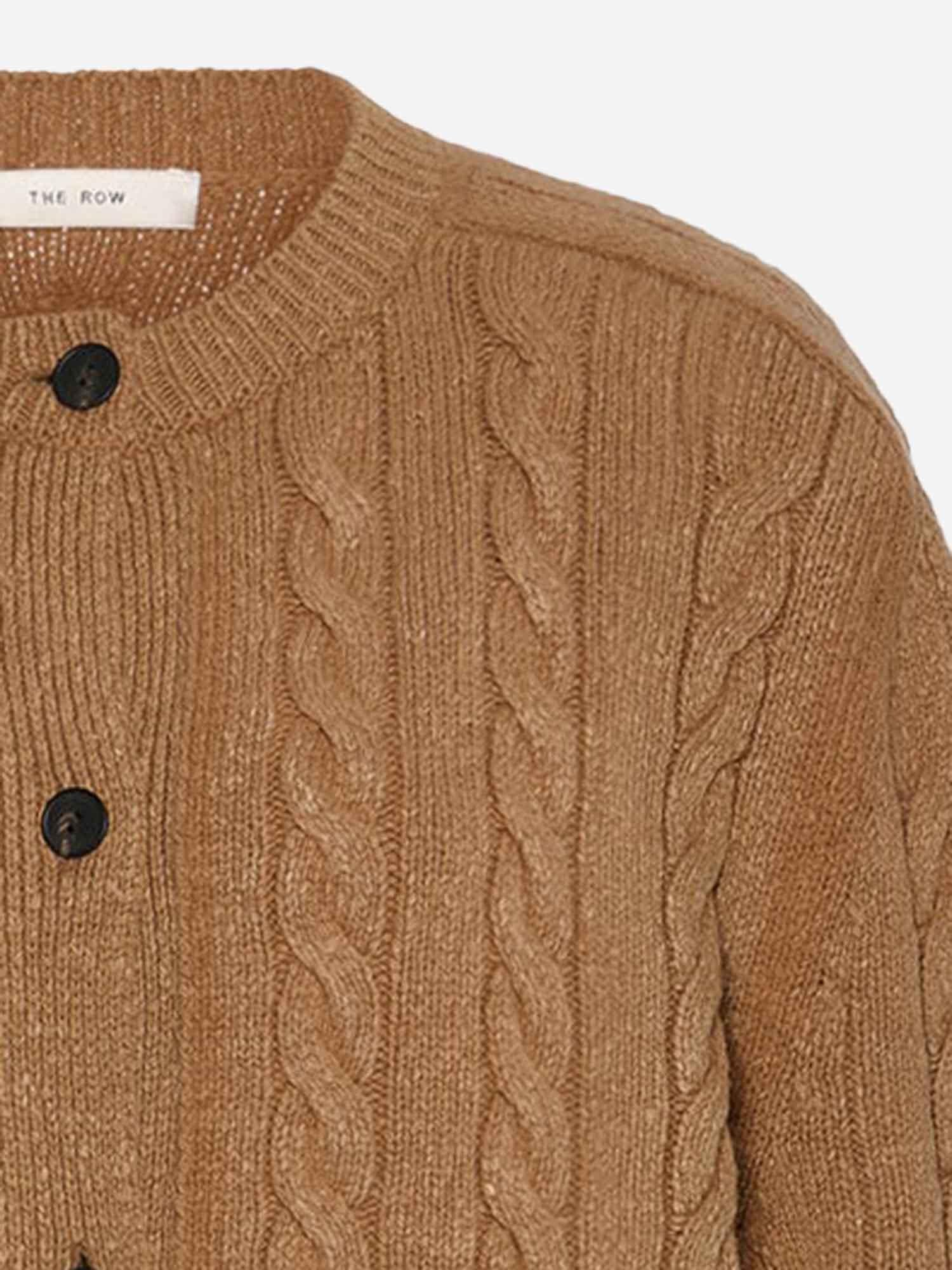 CARDIGAN LONEKE IN LANA 10092Y961 FWN THE ROW