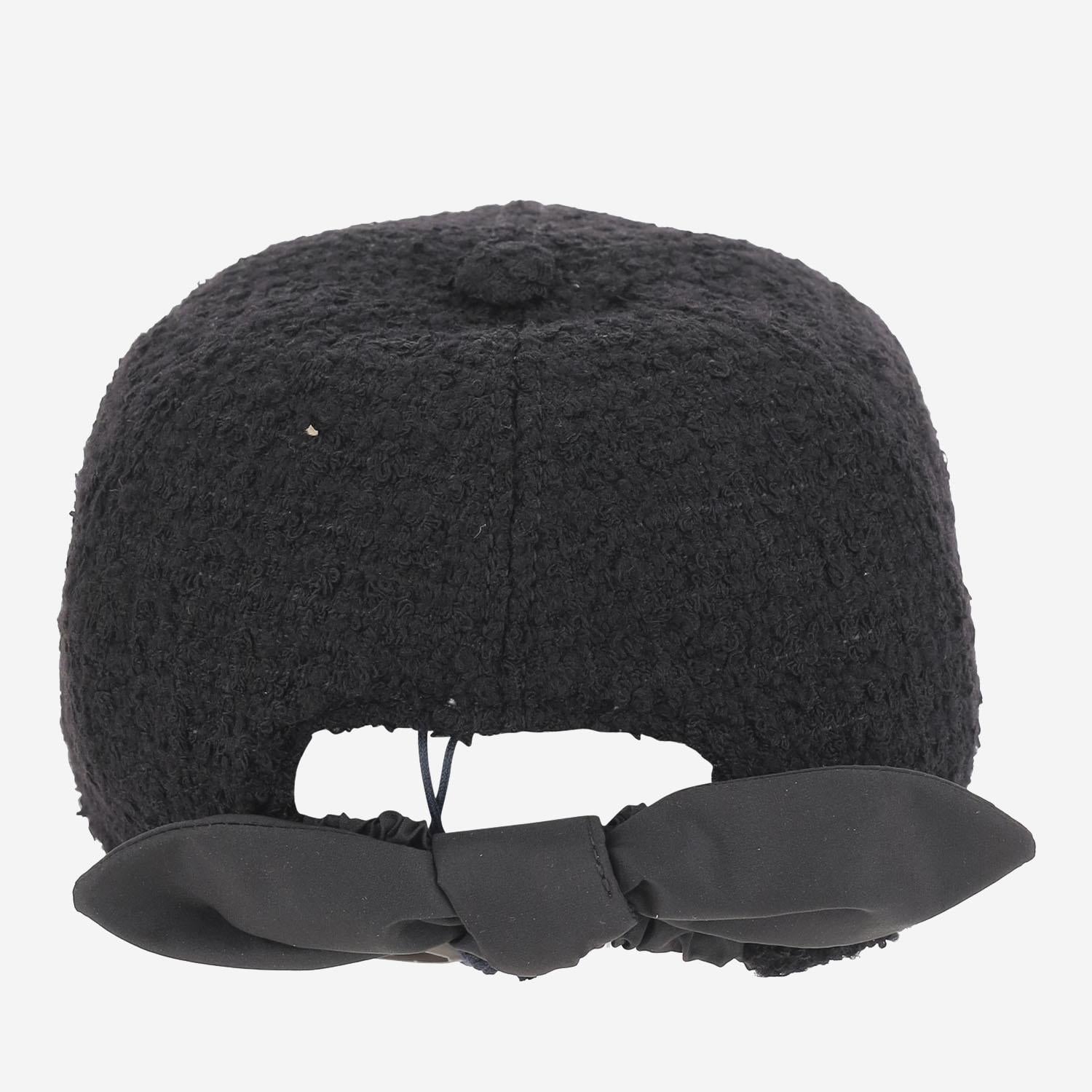 cappello da baseball in tweed di lana AC1110223 999B PATOU