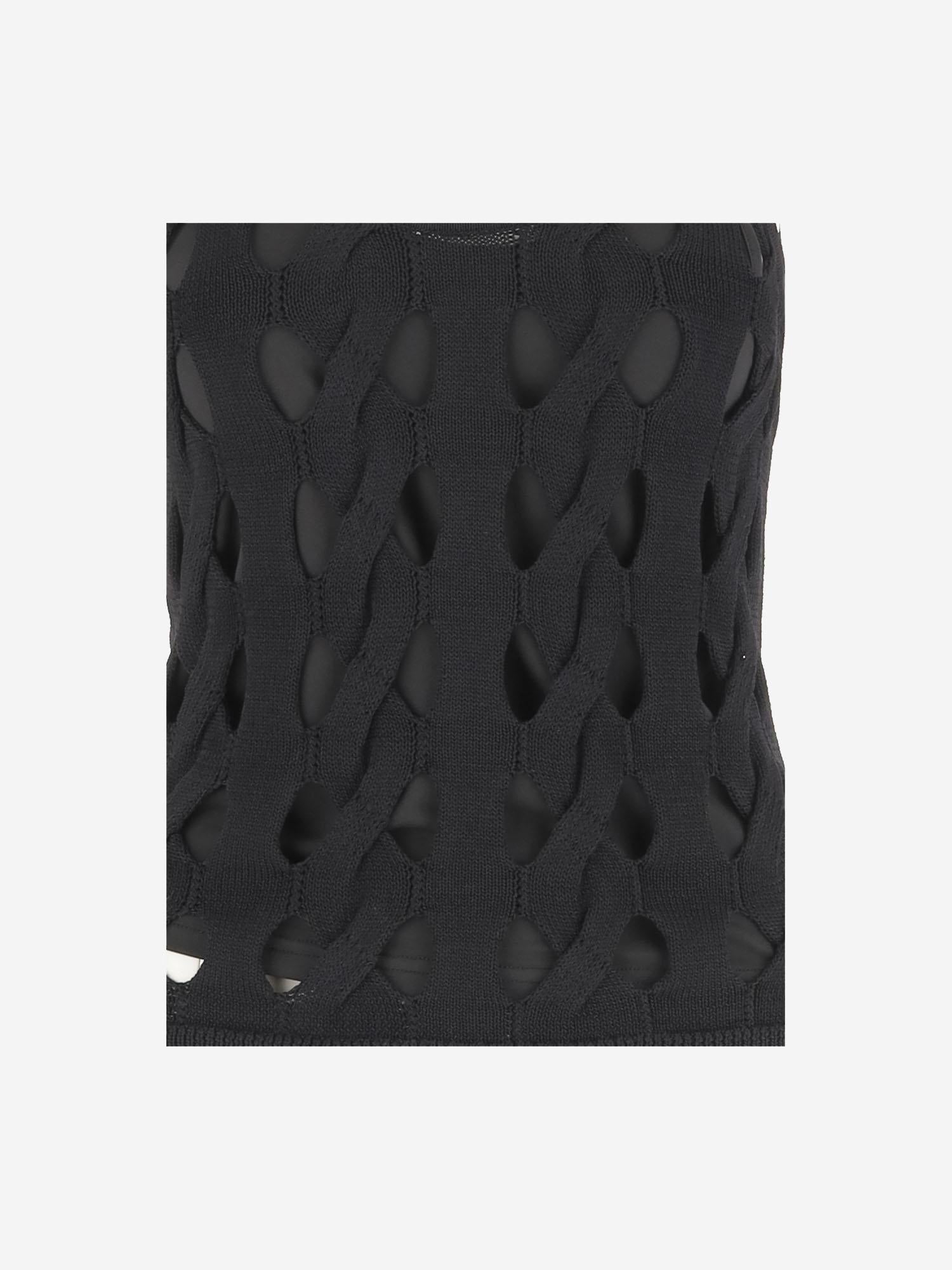 TOP DERRIK IN MISTO VISCOSA 105192 A2LWZ99 PINKO