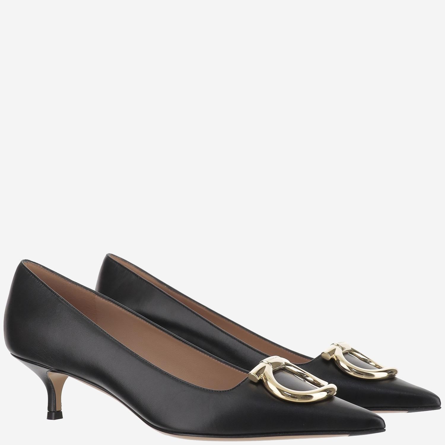 Décolleté maxi Gancini LARA40 001NERONEROAMARETTI SALVATORE FERRAGAMO