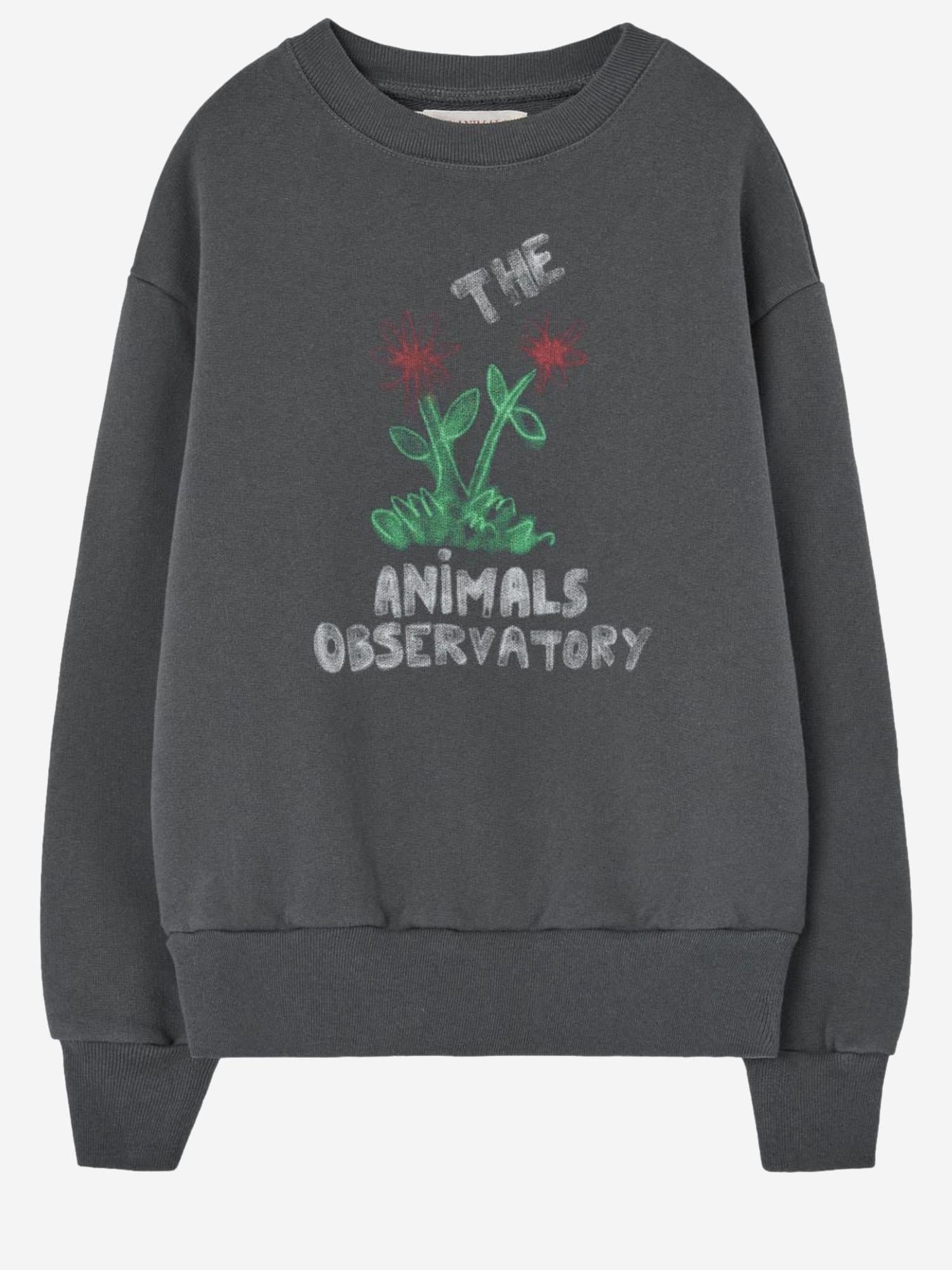 FELPA IN COTONE CON STAMPA LOGO F25031 066DX THE ANIMALS OBSERVATORY KIDS