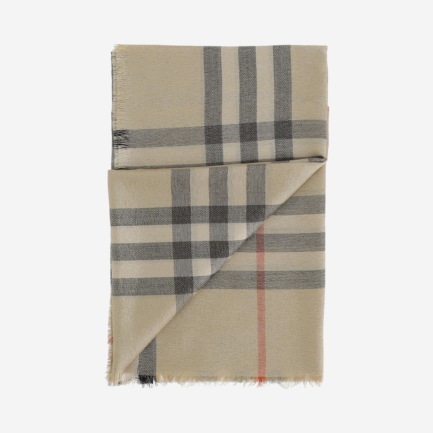 SCIARPA IN MISTO LANA CHECK 8106063 SAND BURBERRY