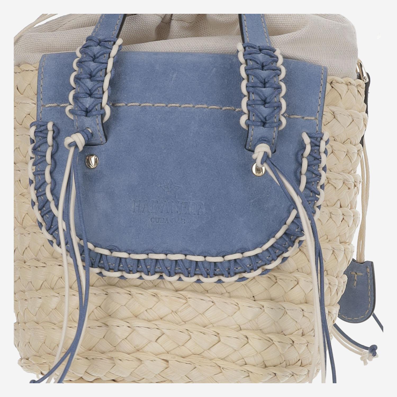 BORSA HABANERA AZZURRA - DENIM HABANERAAZUL JEANSSUEDE CUBA LAB