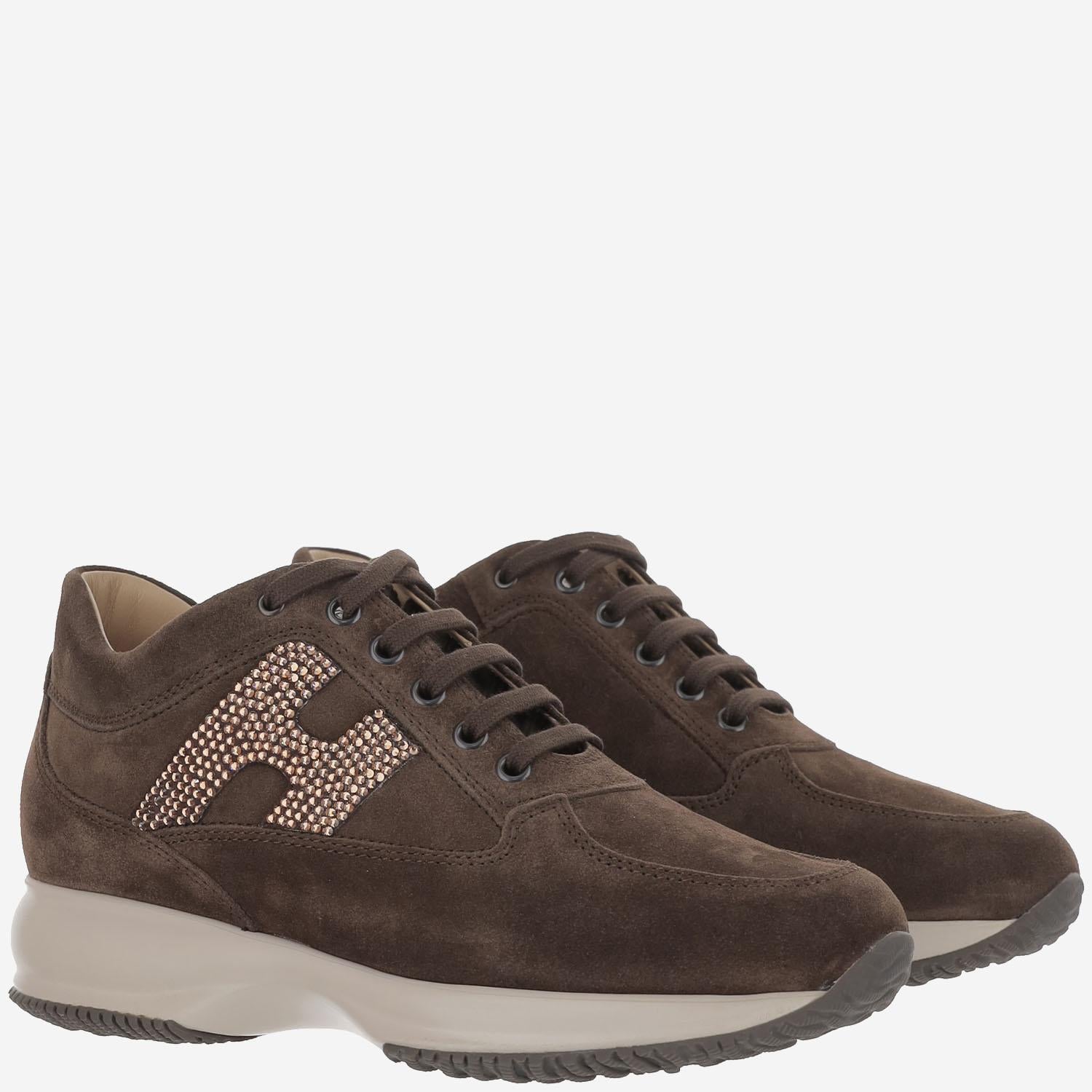 SNEAKERS INTERACTIVE IN PELLE SCAMOSCIATA HXW00N02011UH6 0UU0 HOGAN