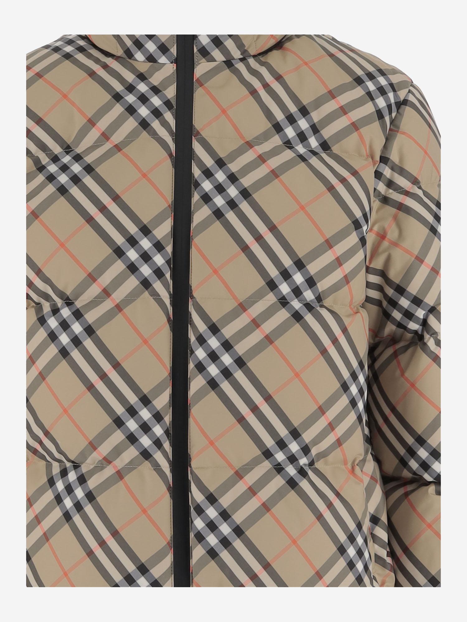 Piumino CON MOTIVO CHECK 8110249 SANDIPCHECK BURBERRY