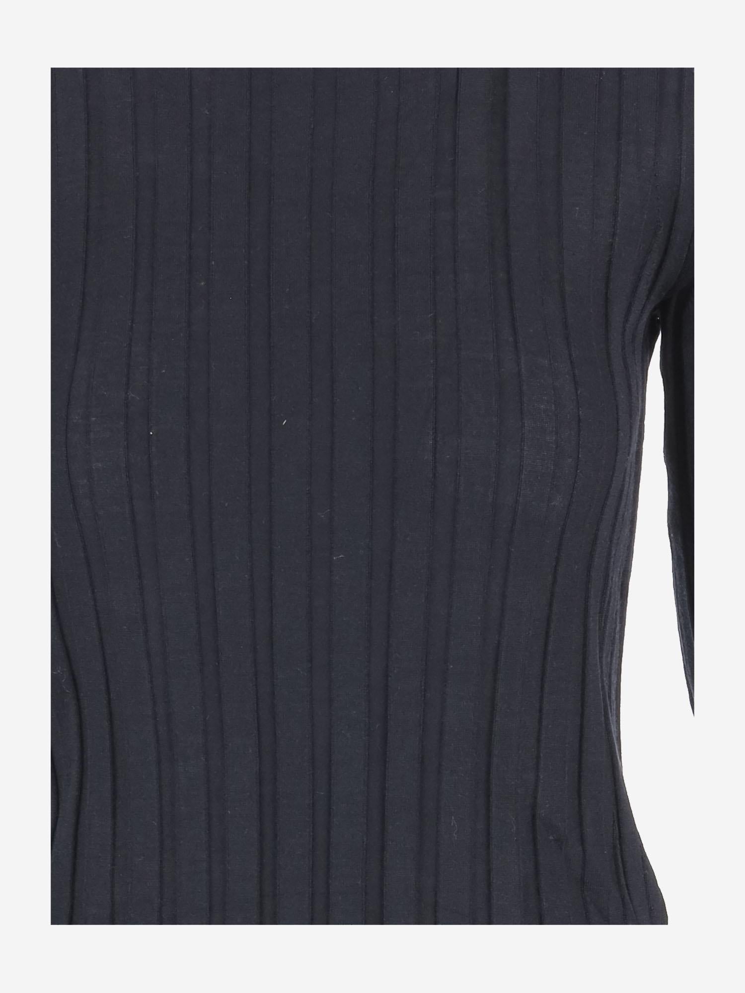 MAGLIA IN LANA E SETA A COSTE 6252K21057 MIDNIGHT CARVEN