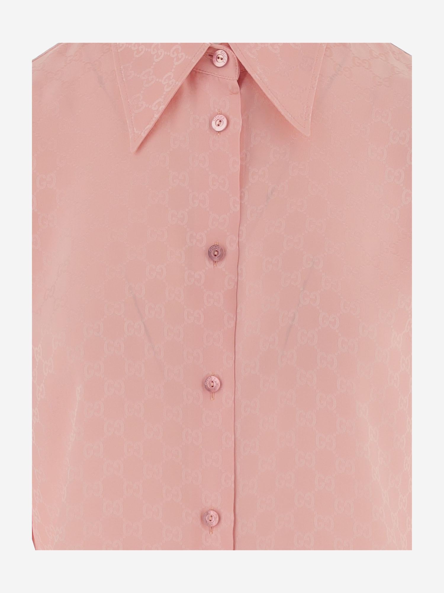 CAMICIA IN JACQUARD DI SETA GG 849973 Z7AZH5136 GUCCI
