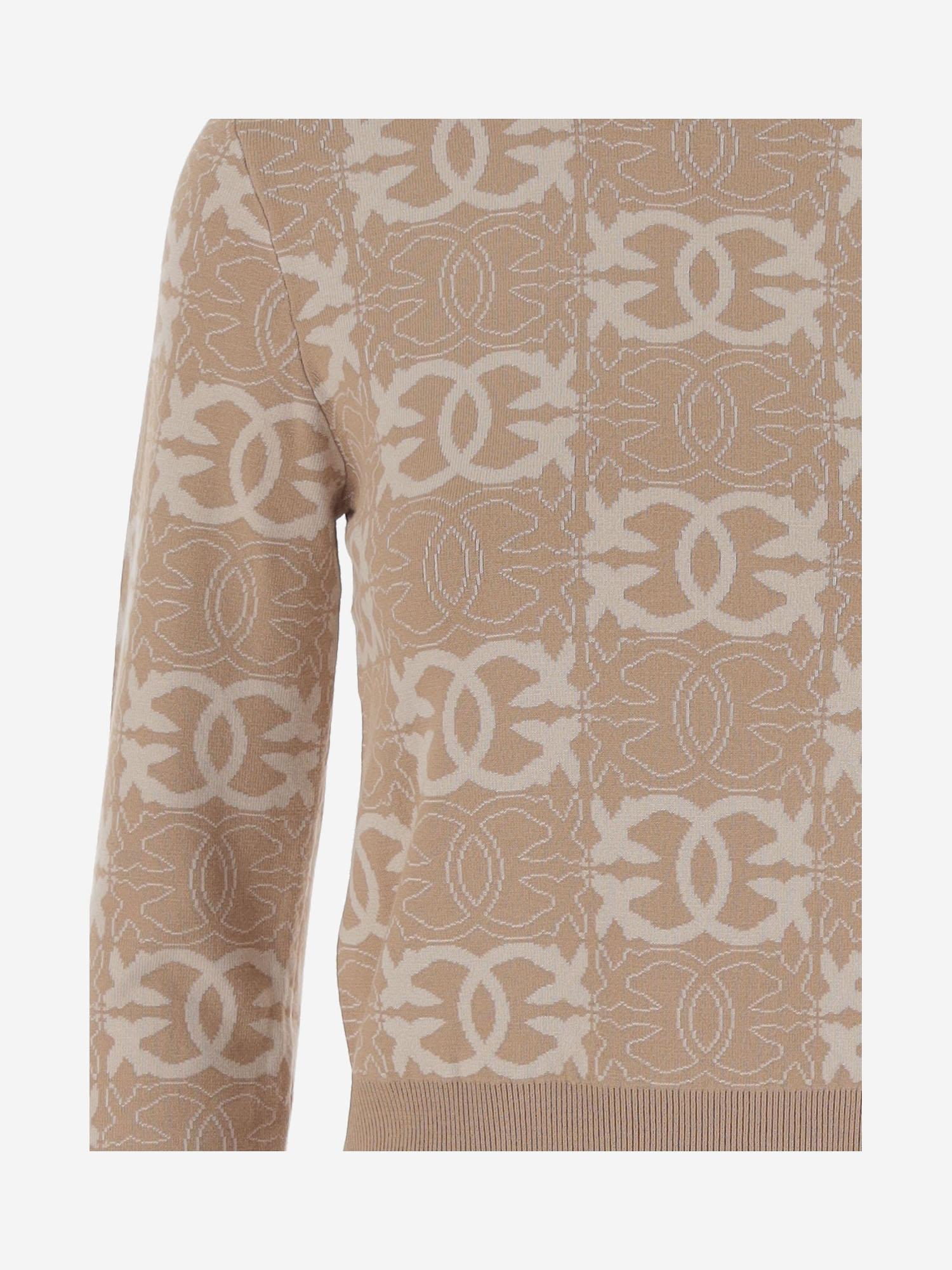 MAGLIA LOVE BIRDS IN MISTO VISCOSA 106041 A2YDC4Z PINKO
