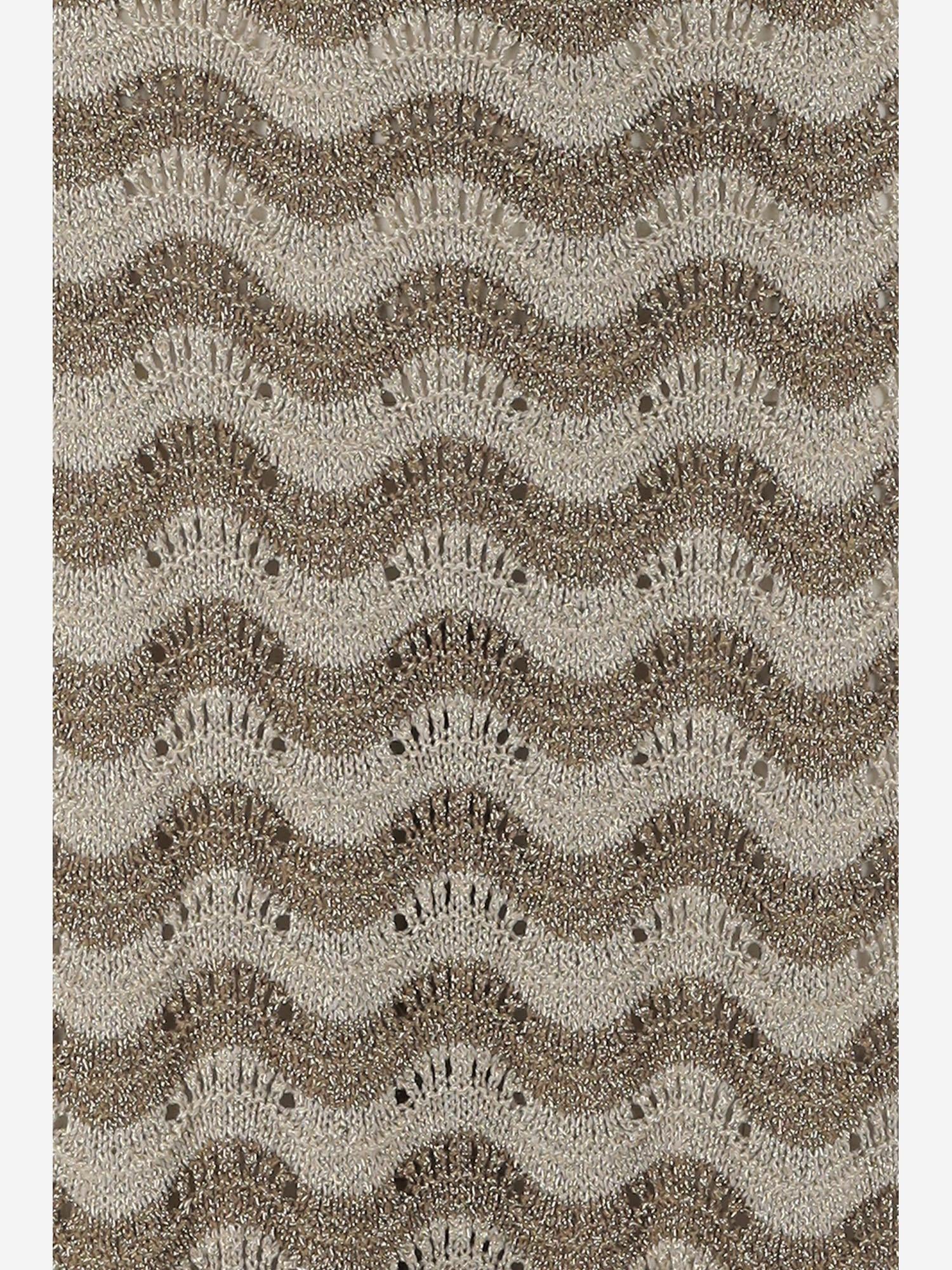 GONNA IN MISTO VISCOSA CON MOTIVO ONDULATO 067 ORO COLOUR MARKET