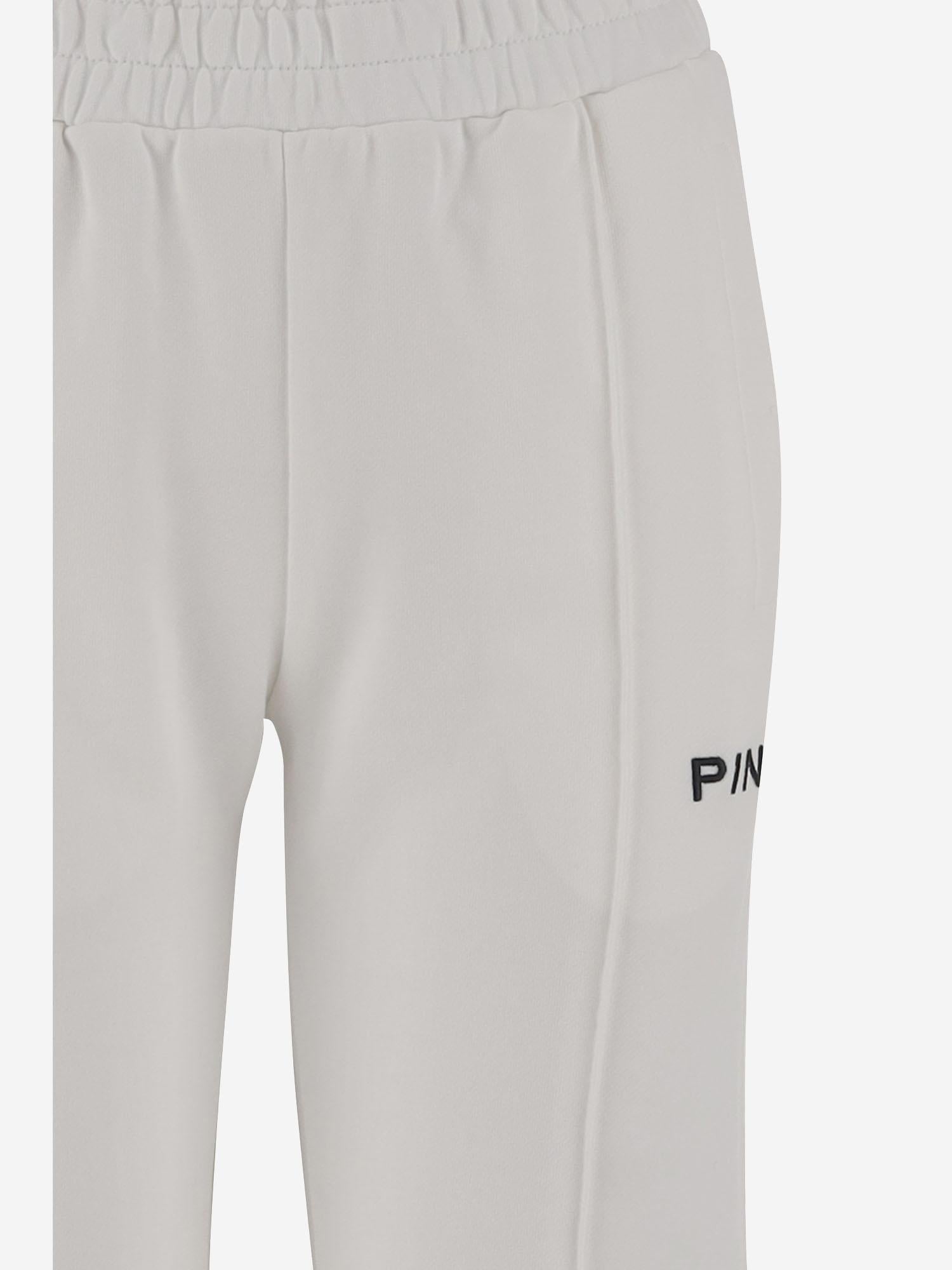 PANTALONI IN COTONE CON LOGO 105724 A2URZ25 PINKO