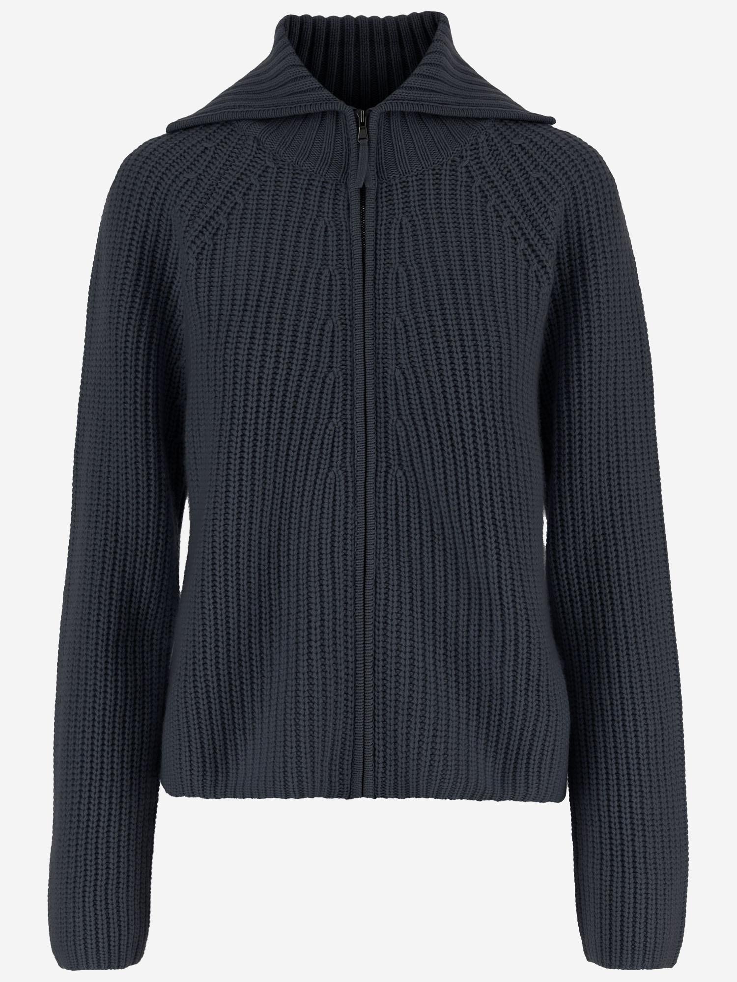 MAGLIONE CON ZIP IN LANA E CASHMERE 25517670 84 ALLUDE
