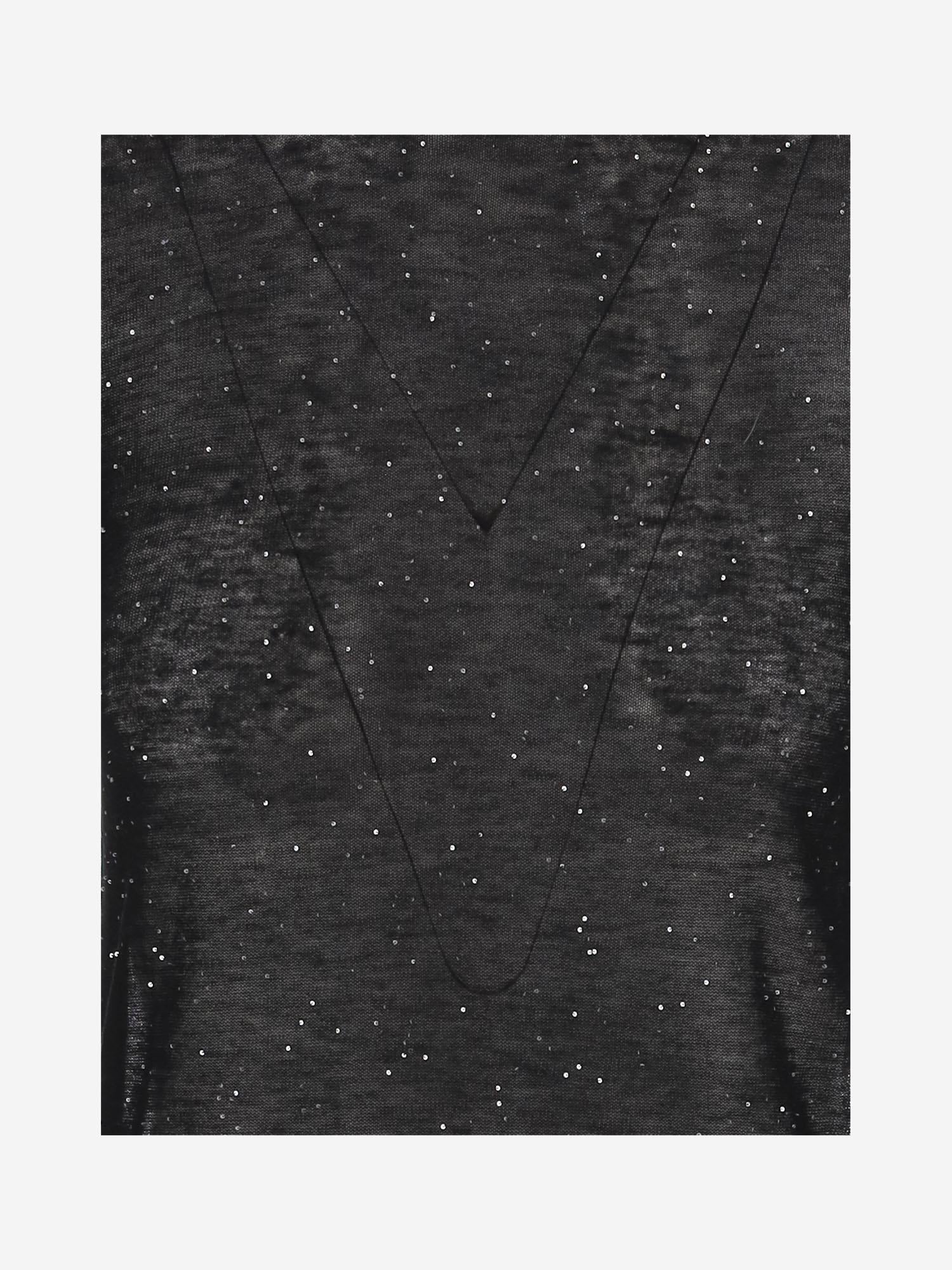 MAGLIA IN LANA SEMI TRASPARENTE 105398 A2PMZ99 PINKO
