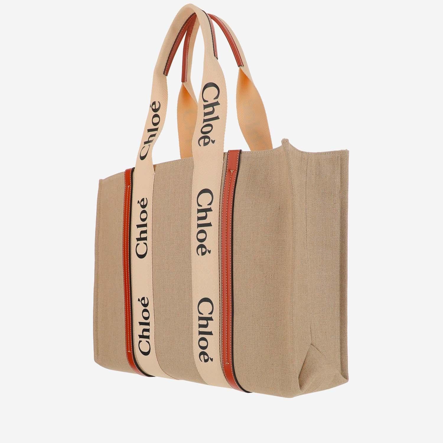 BORSA TOTE WOODY GRANDE CHC22AS382I26 90U CHLOE