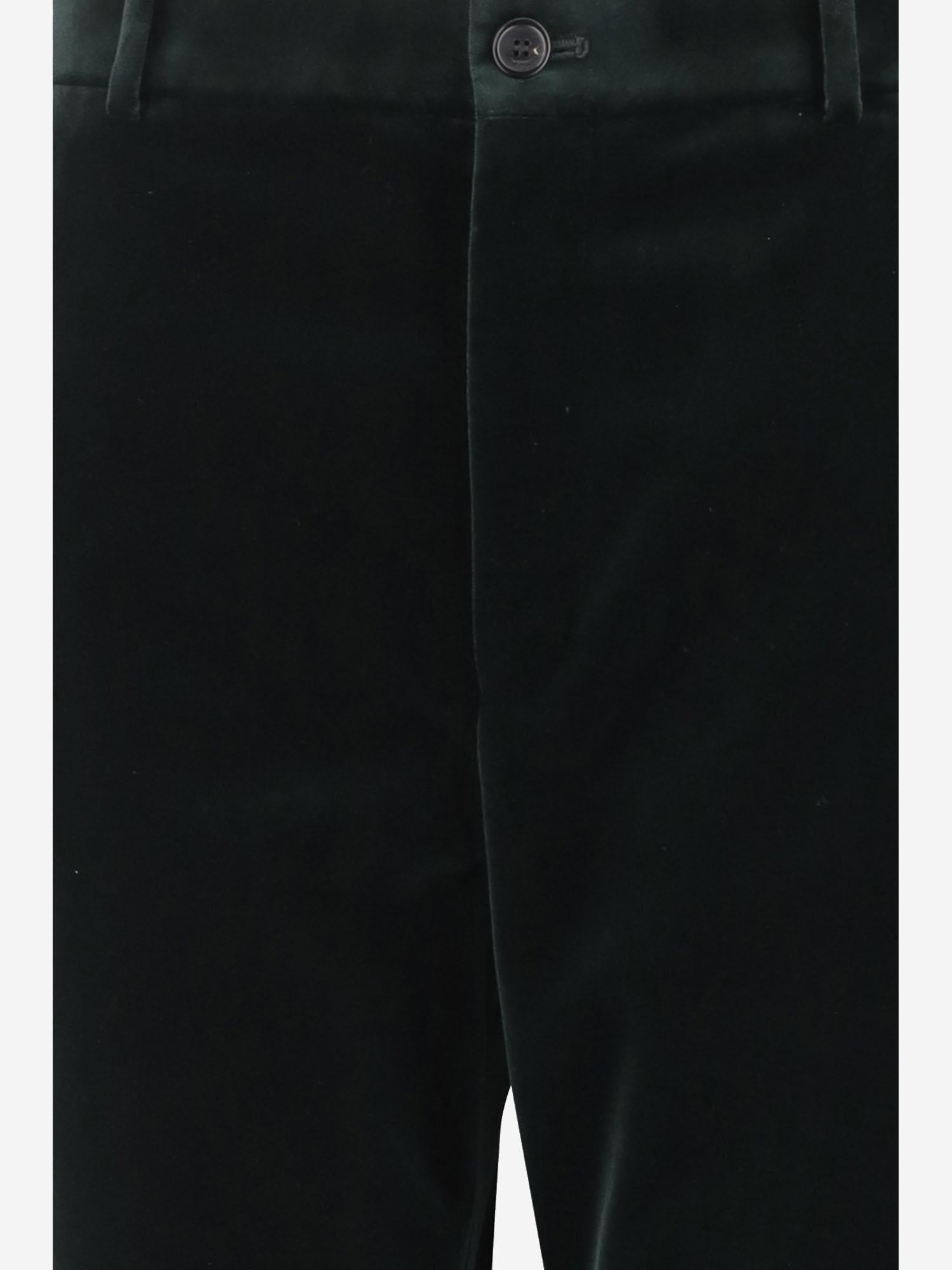 PANTALONI IN VELLUTO DI COTONE 825007 Y580T3181 SAINT LAURENT