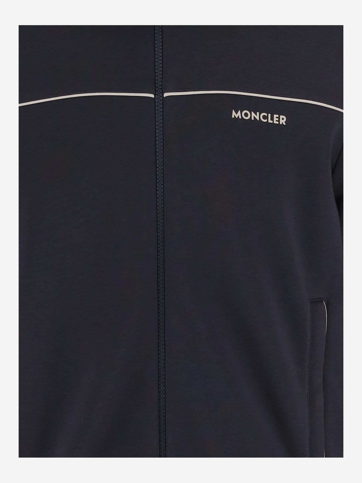 FELPA IN MISTO COTONE CON LOGO 8G00027 89B3P742 MONCLER