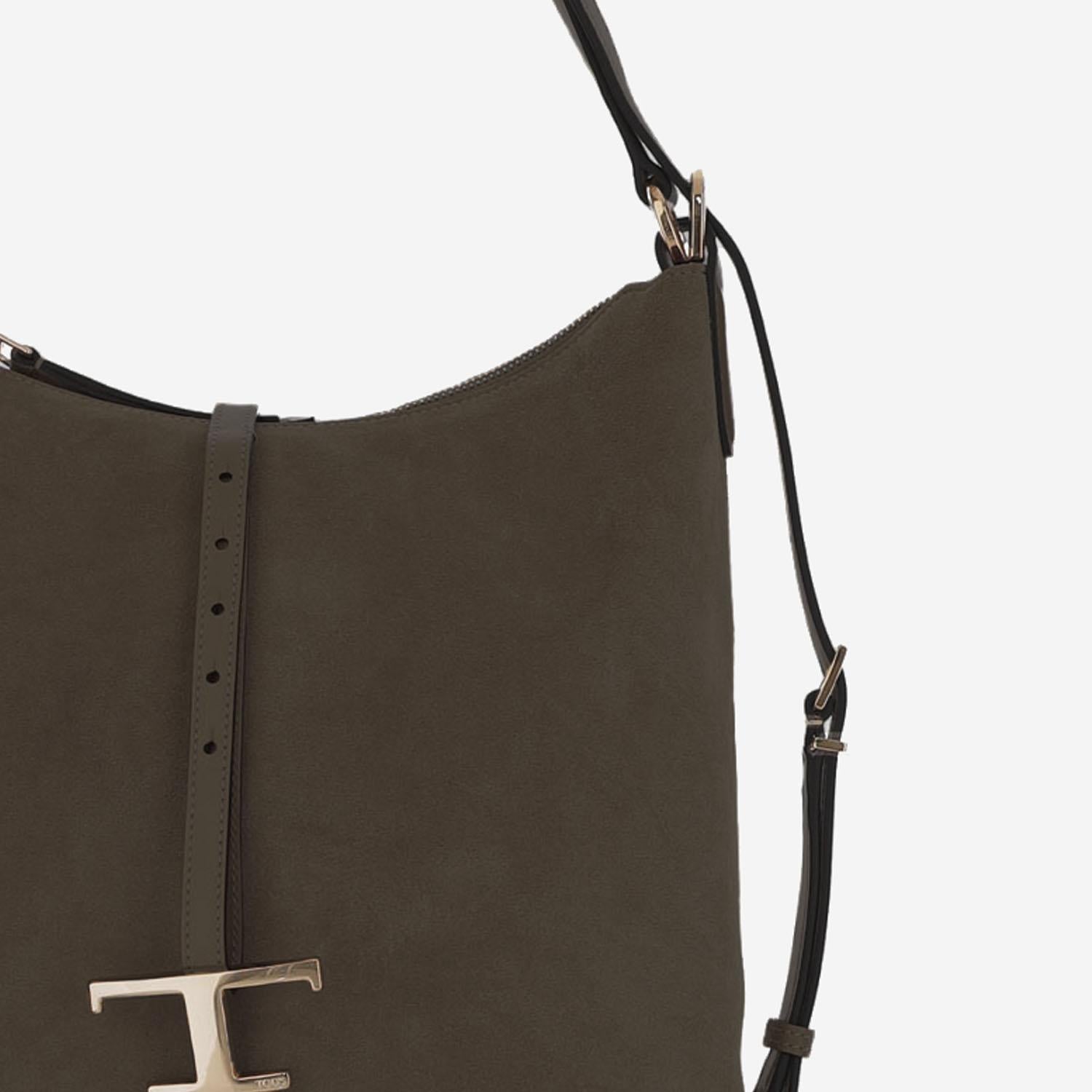 BORSA A SPALLA IN PELLE SCAMOSCIATA XBWTSEW0200P3A S808 TODS