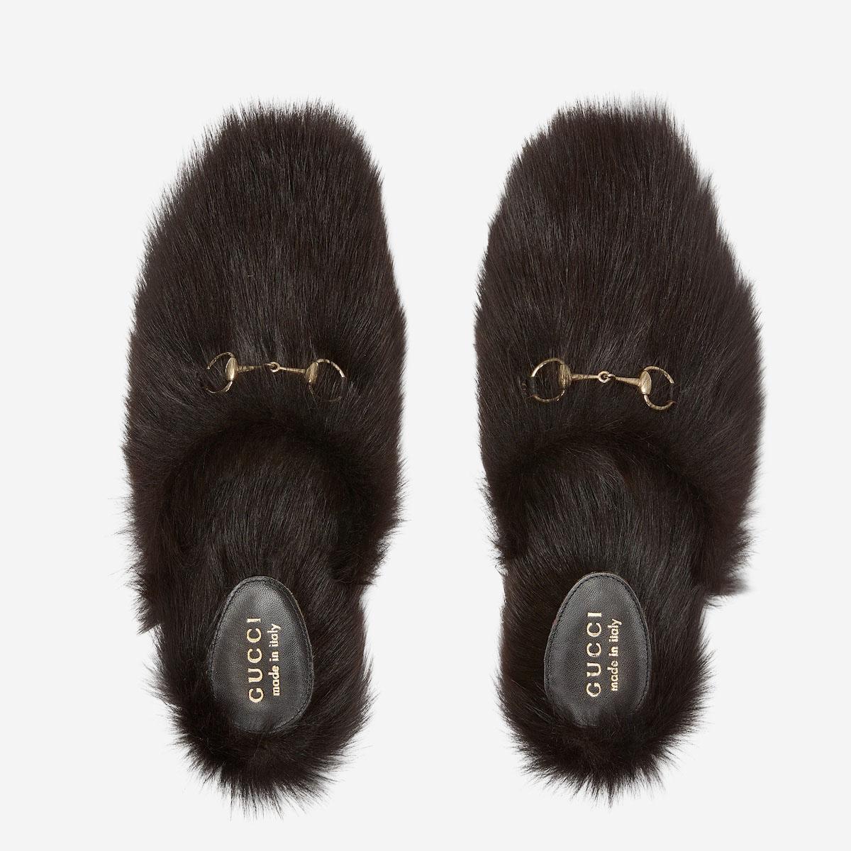 SABOT CON MORSETTO IN SHEARLING 850378 AAFPY2047 GUCCI